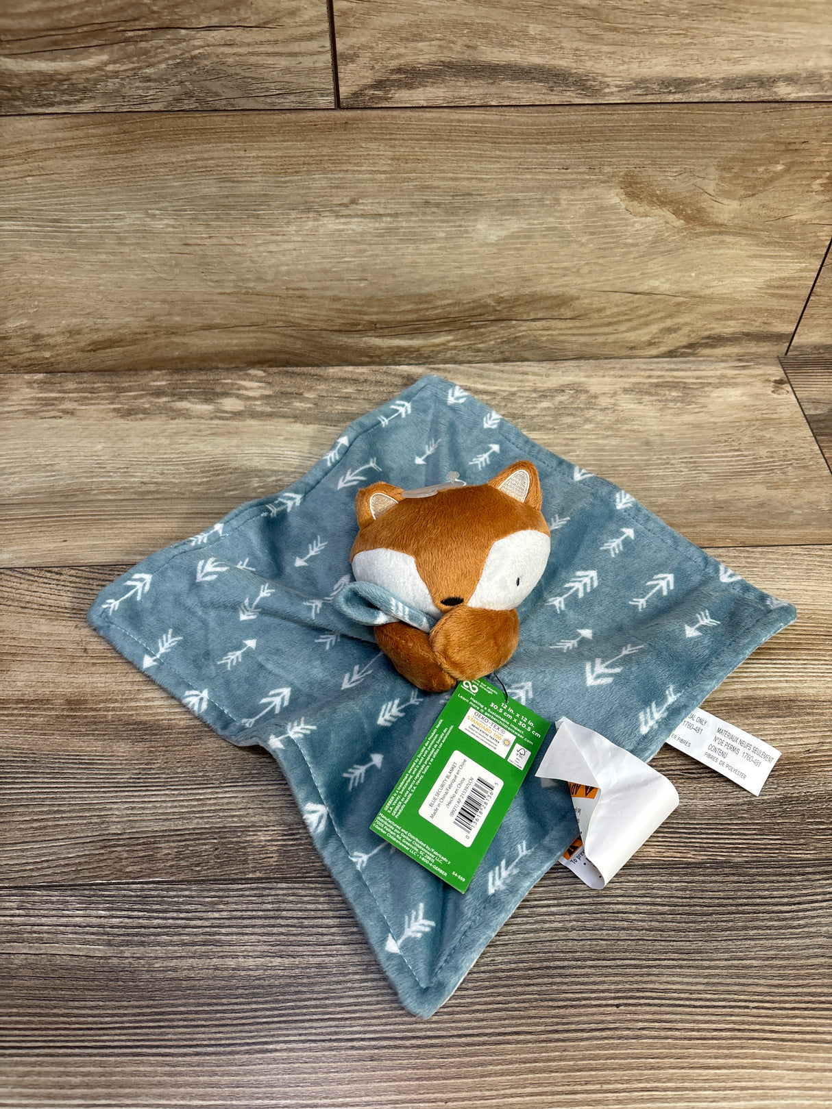 NEW Modern Moments Plush Security Blanket Blue Fox