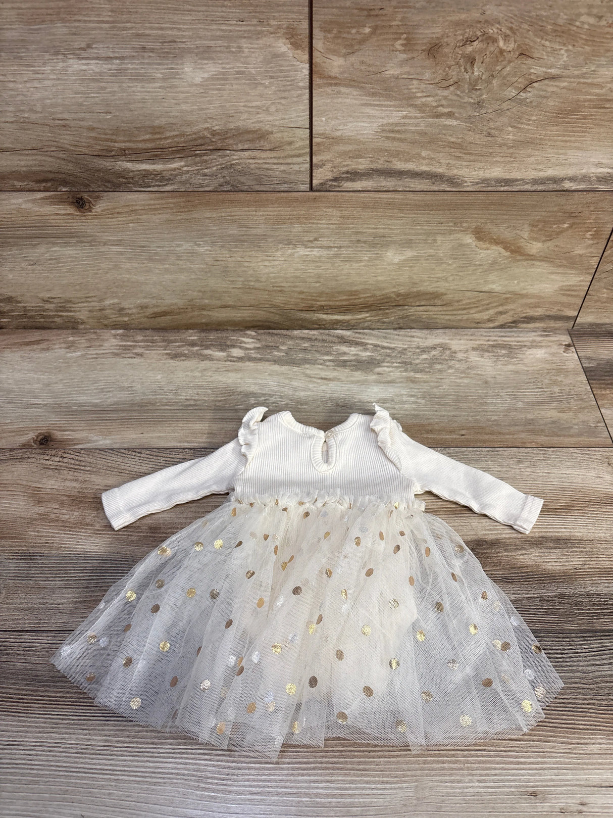 Madison Layne Ribbed Tutu Bodysuit Ivory sz 0/3m