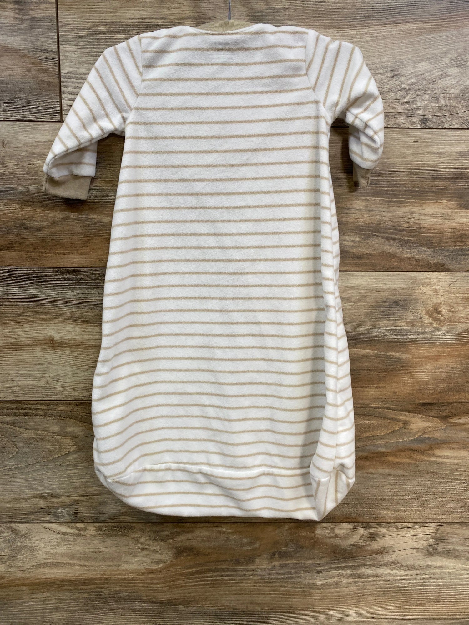 Carter's Sheep Stiped Fleece Sleep Bag White sz 3-6m