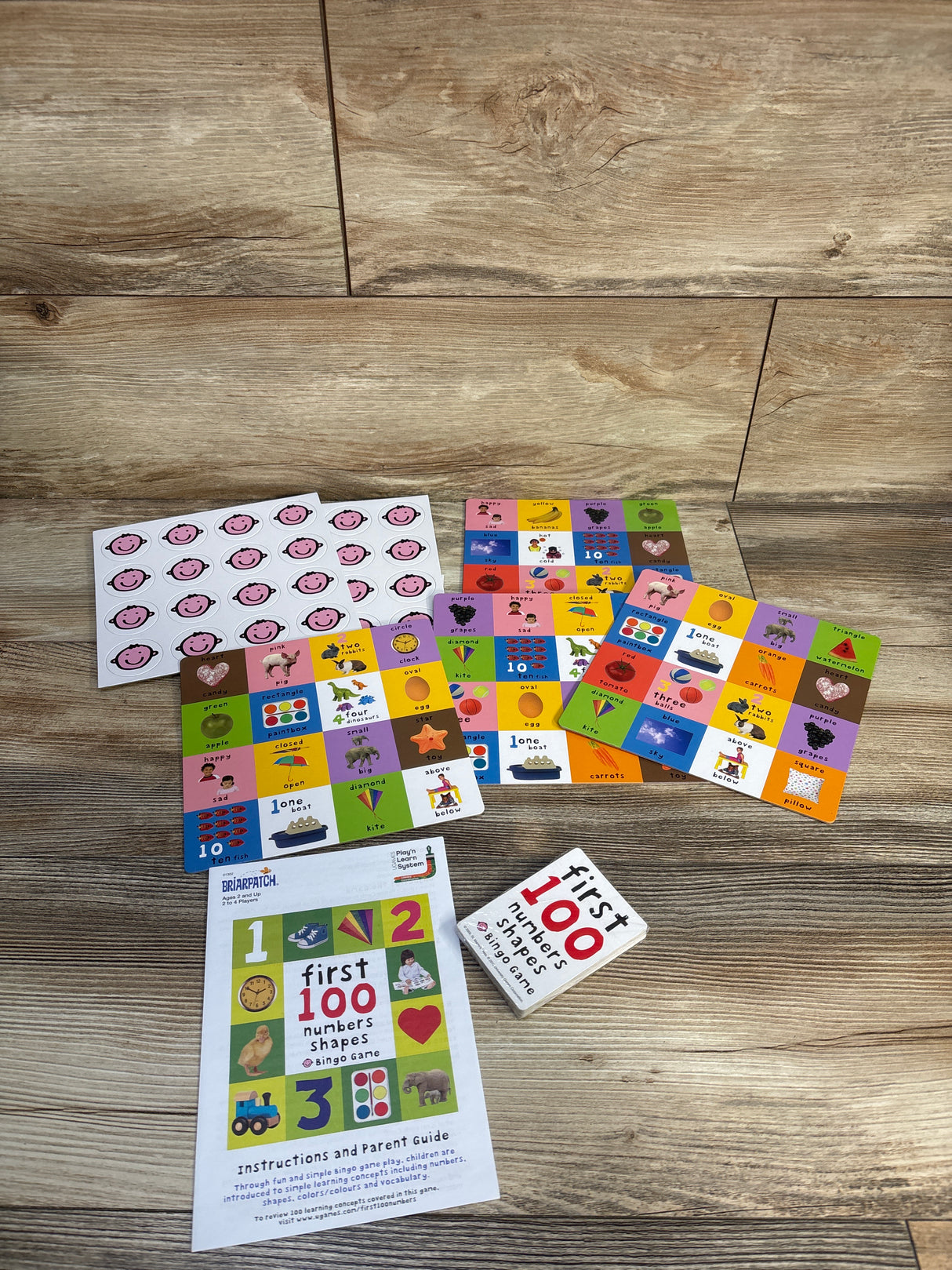 Briarpatch First 100 Numbers/Shapes Bingo Game