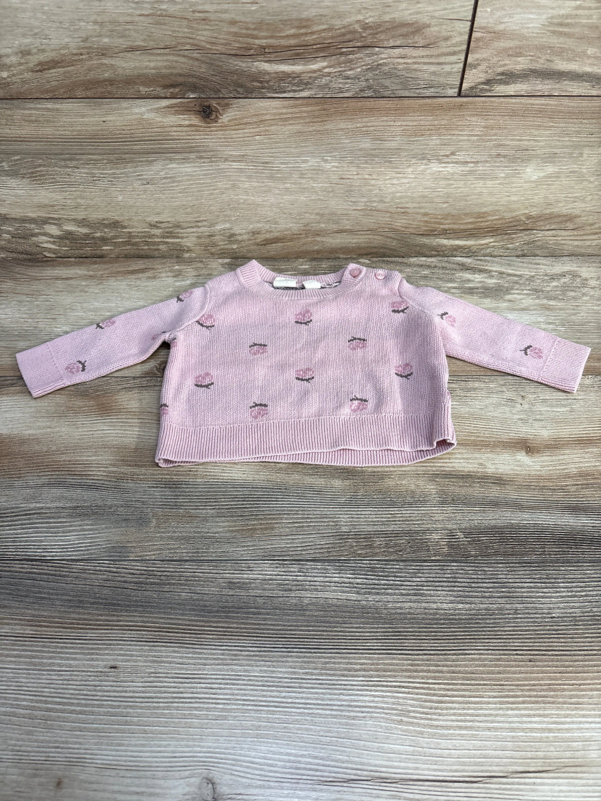 Baby Gap Floral Sweater Pink sz 3-6m - Me n Mommy To Be