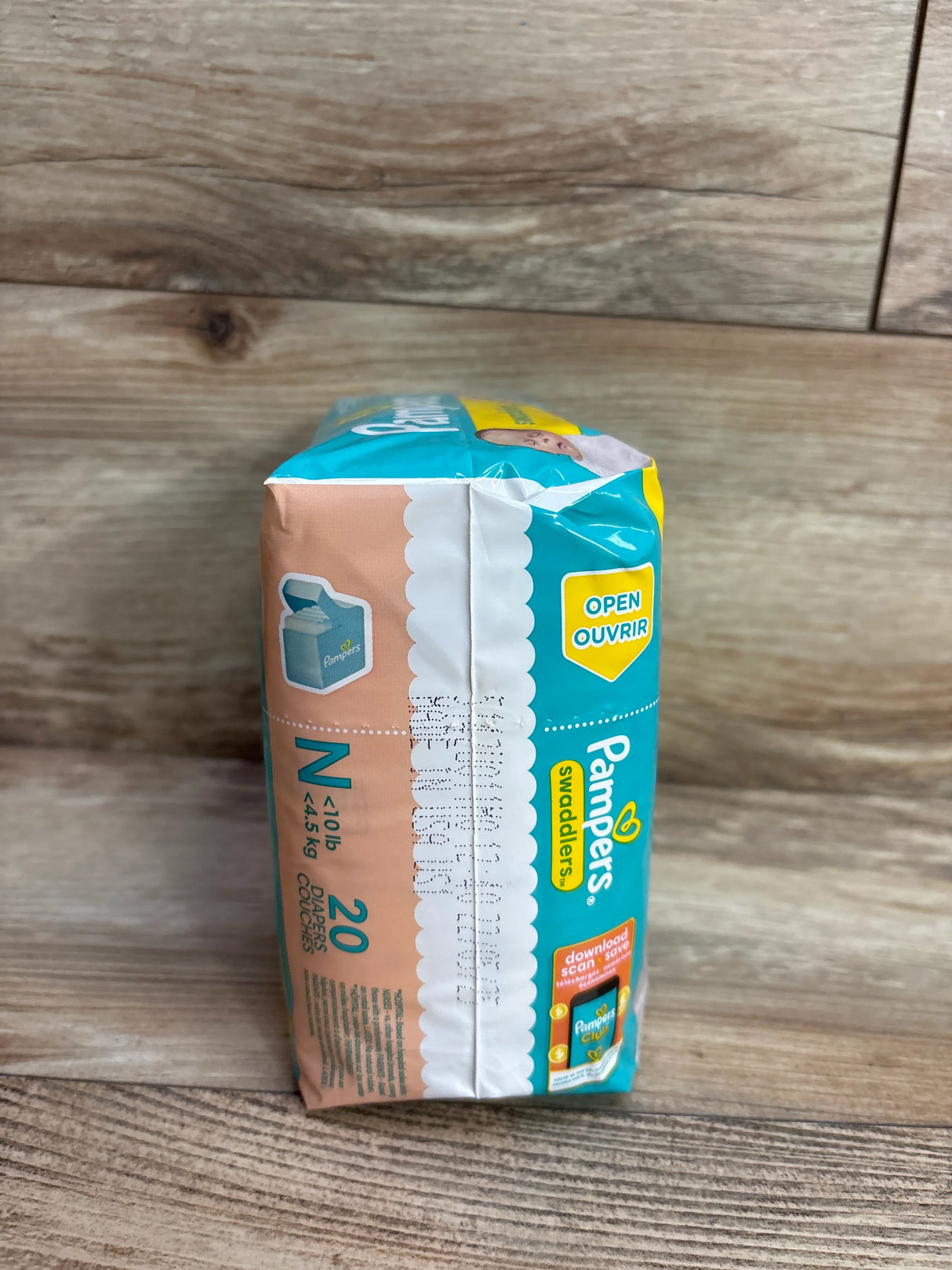 NEW Pampers Swaddlers Diapers 20Ct, sz Newborn