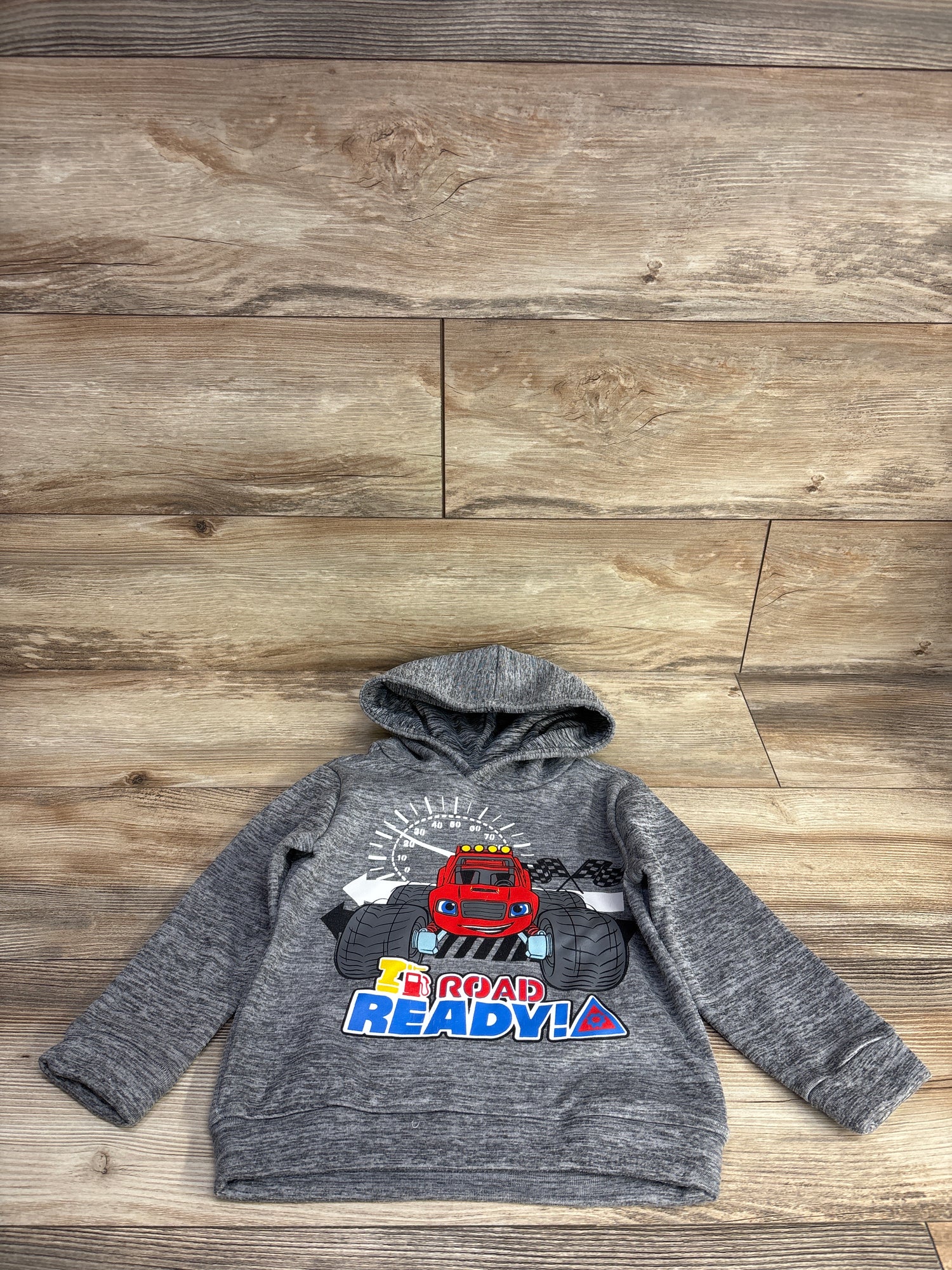Nickelodeon Blaze & The Monster Machine Pull Over Hoodie Grey sz 3T