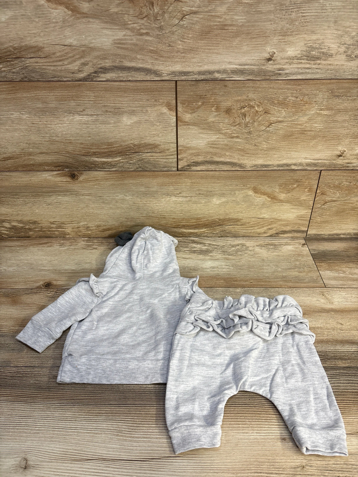 Disney Baby 2pc 101 Dalmatian Pullover Hoodie & Pants Set Grey sz 0/3m