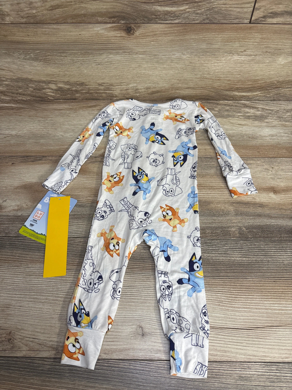 NEW Bluey Bamboo Zippy White sz 12m