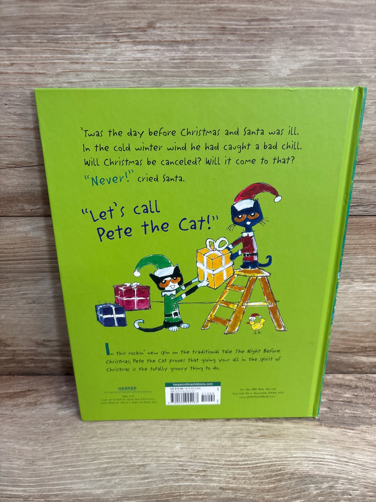 Pete the Cat Saves Christmas Hardcover Book