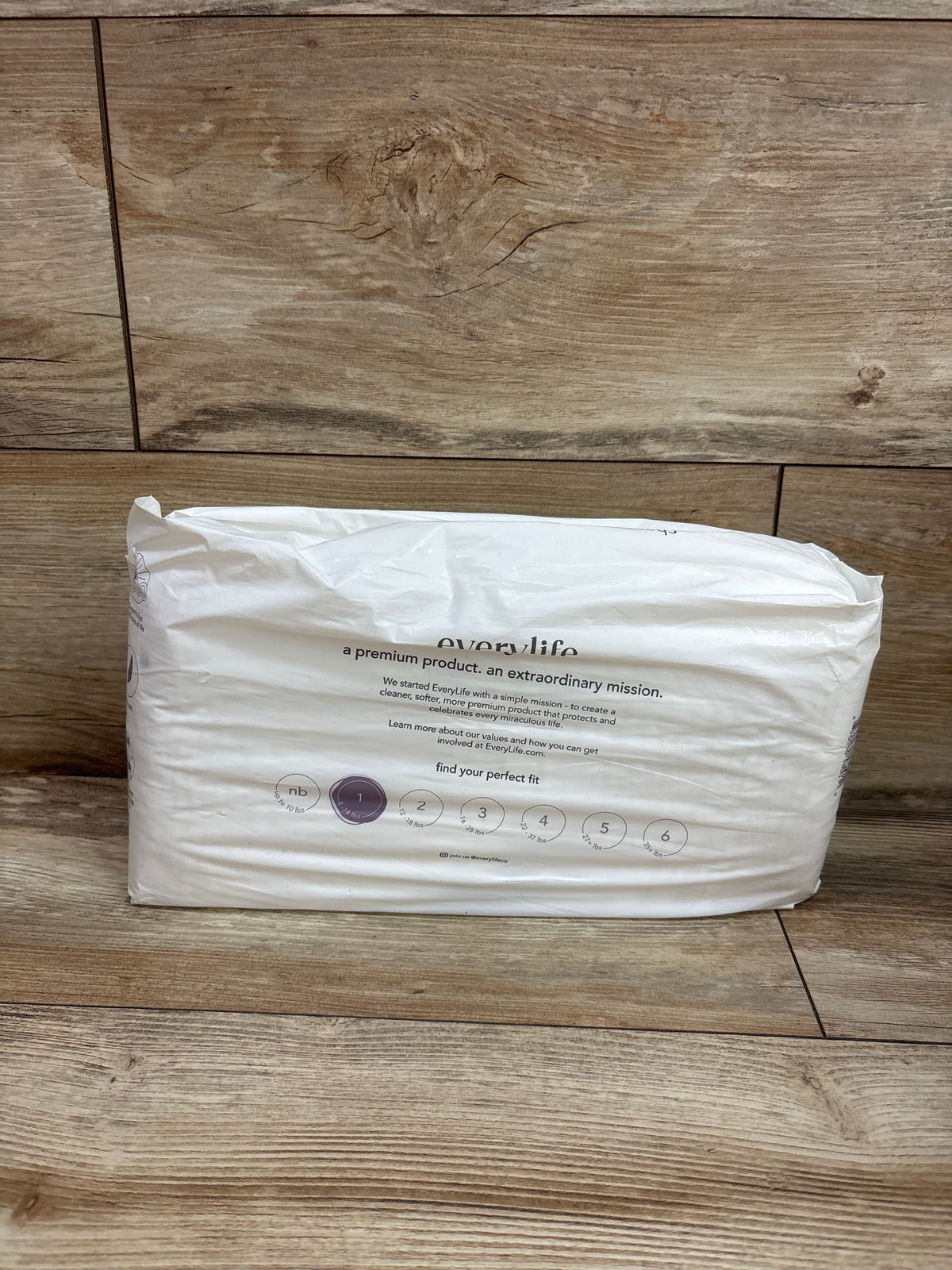 NEW EveryLife Diapers Size 1 35ct