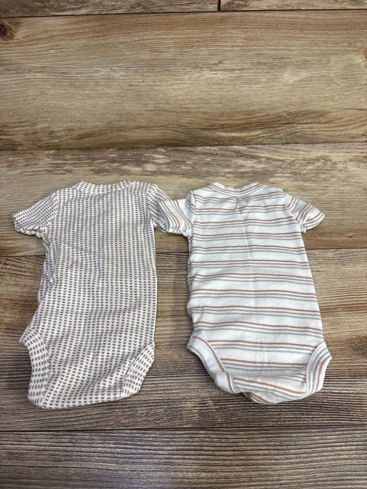 Child Of Mine 2pk Striped Kimono Bodysuits White sz preemie