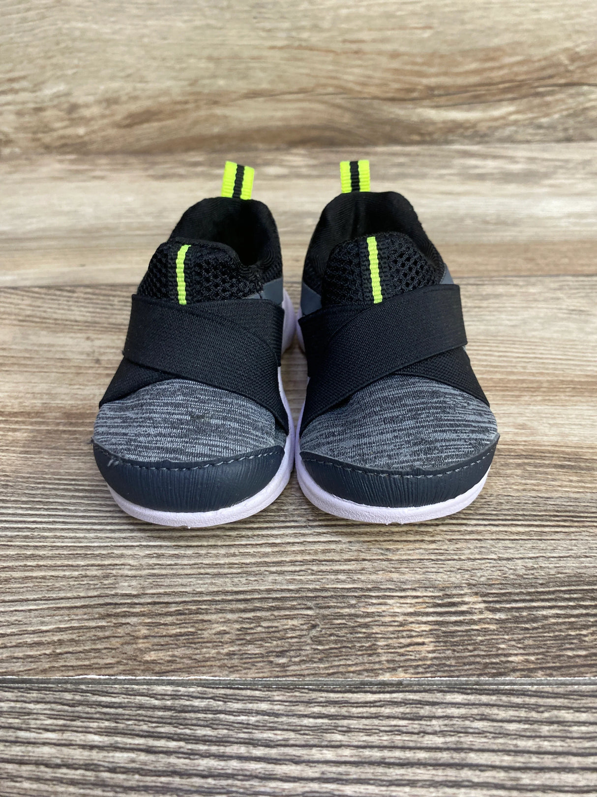 Wonder Nation Casual Slip-On Sneakers Grey sz 2c