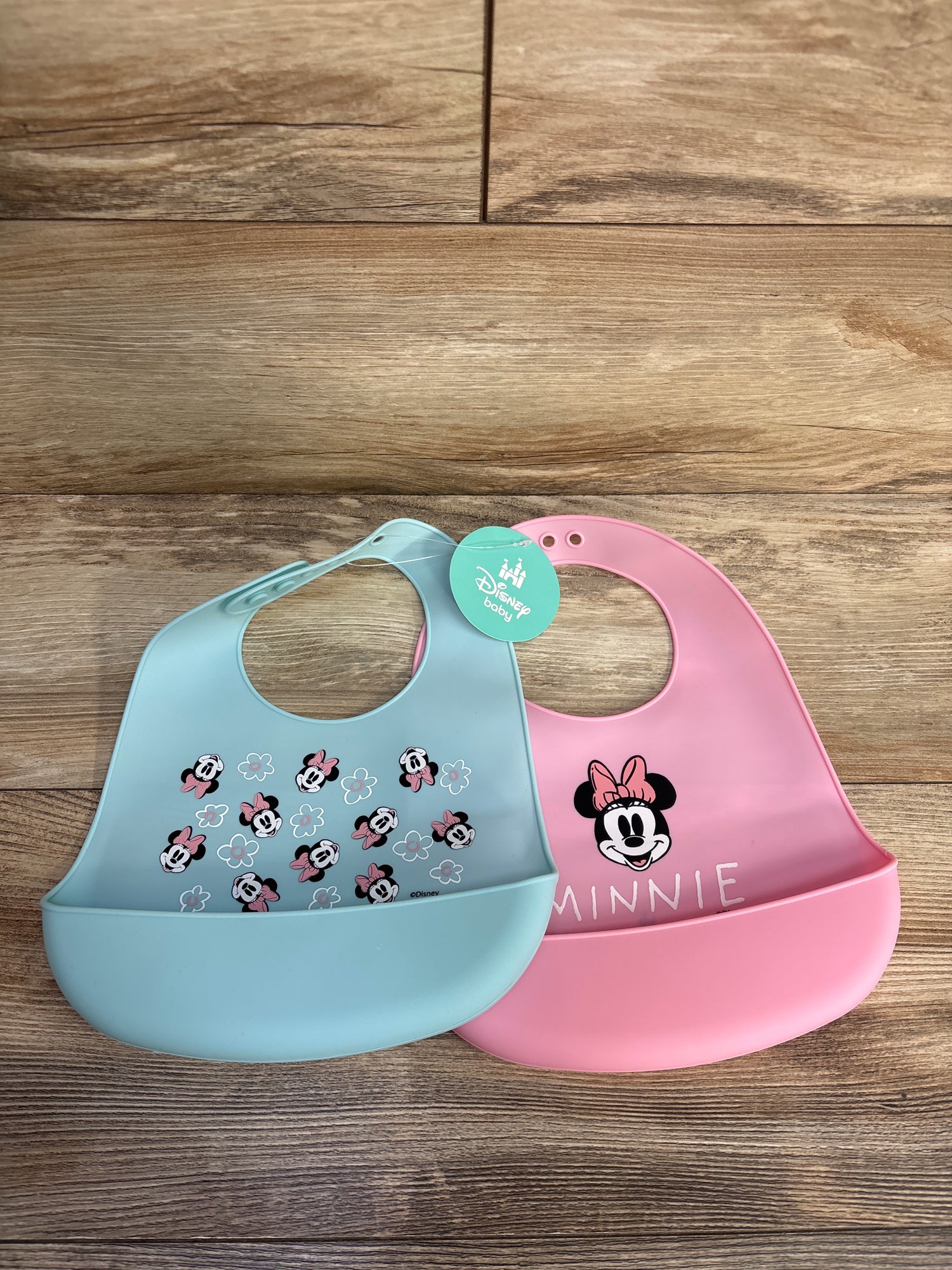 NEW Disney Baby Silicone Bibs 2pk