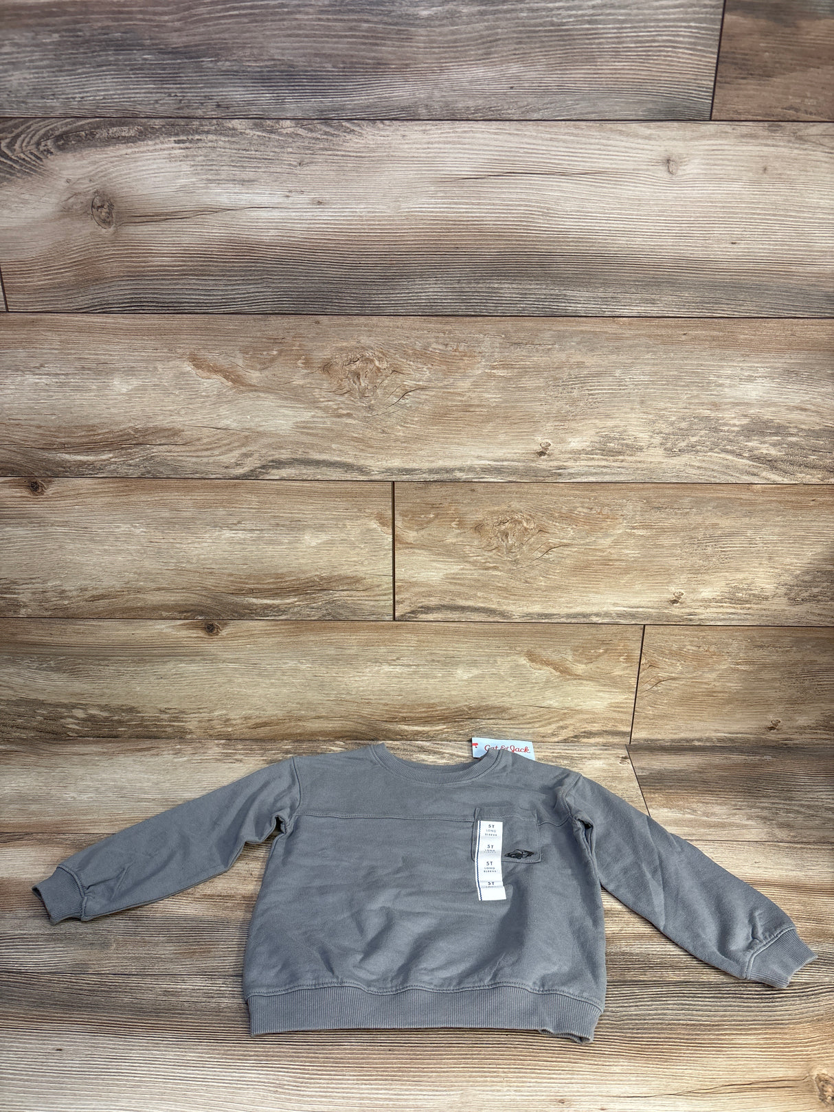 NEW Cat & Jack Sweatshirt Grey sz 5T