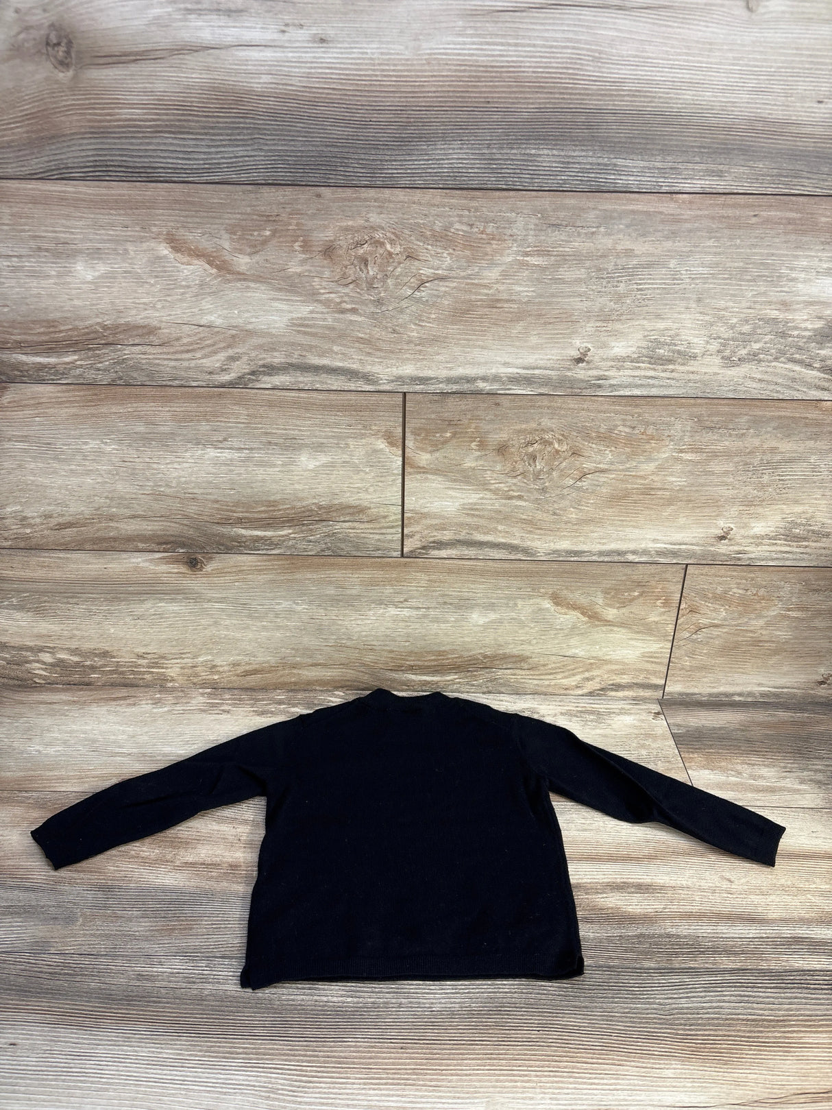 Zara Long Sleeve Knit Turtleneck Shirt Black sz 3-4T