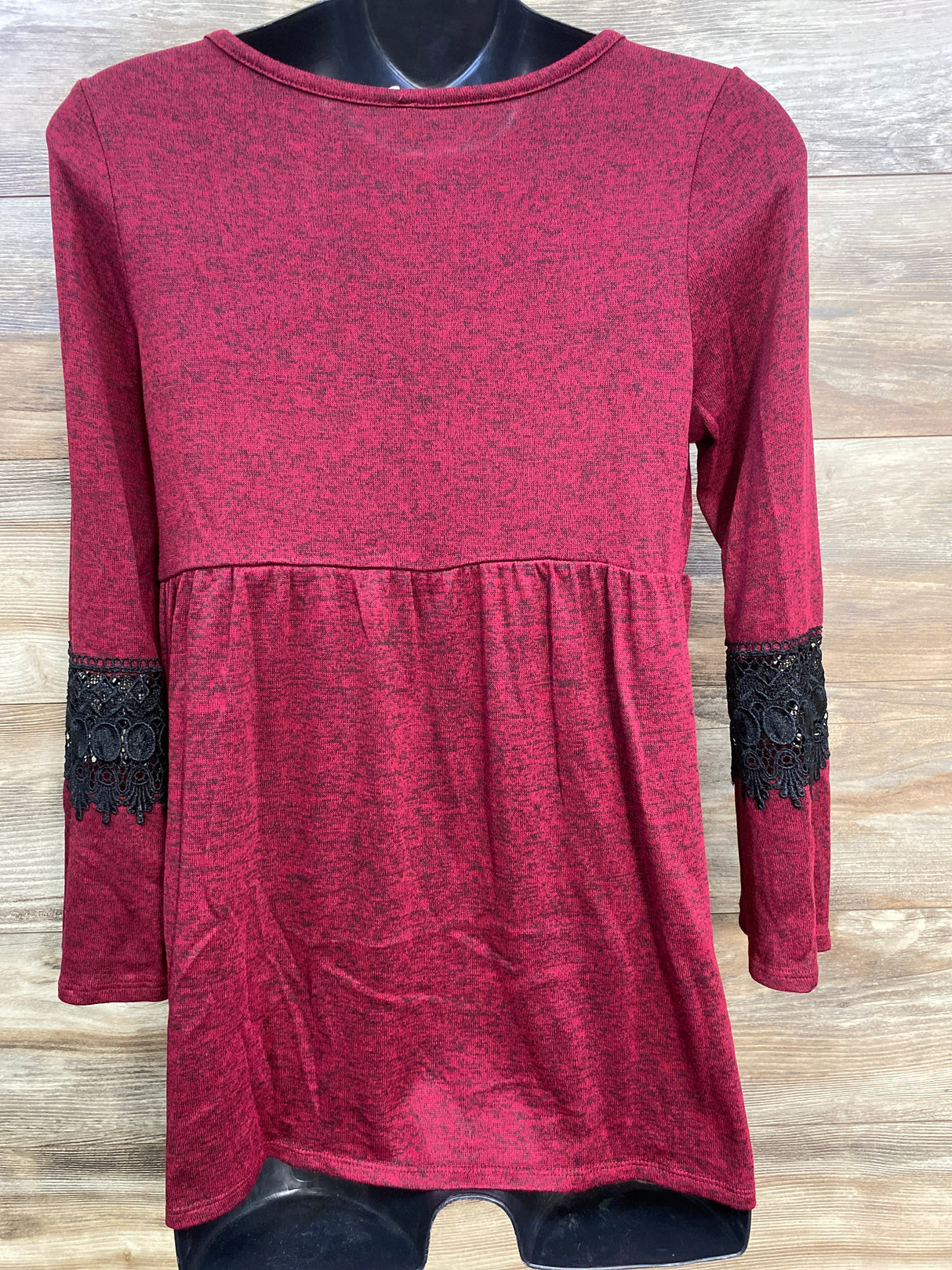 Pink Blush Maternity Peplum Top Red sz Small