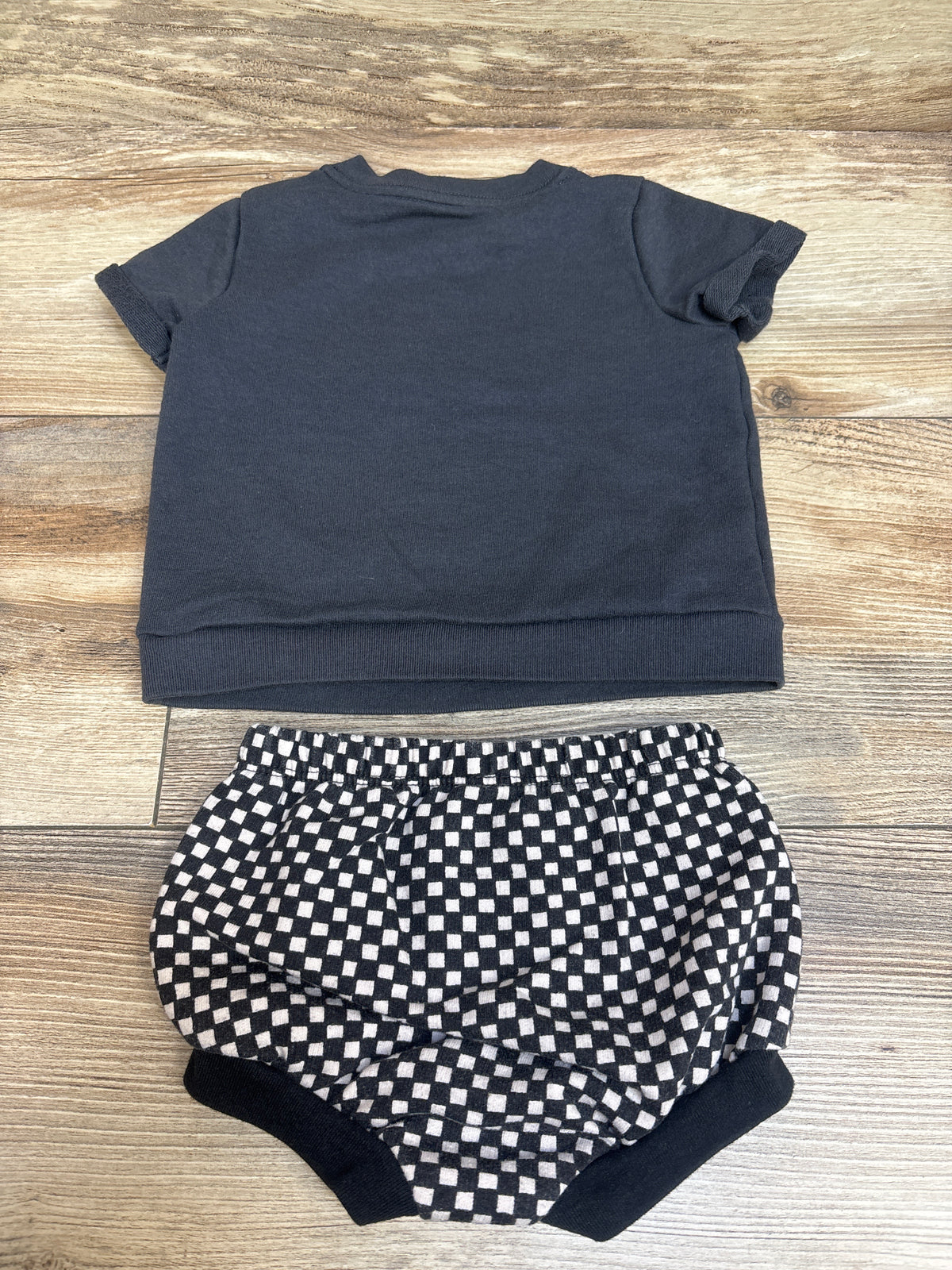 Cat & Jack 2pc Milk Monster Shirt & Bloomers Set Grey sz 3-6m