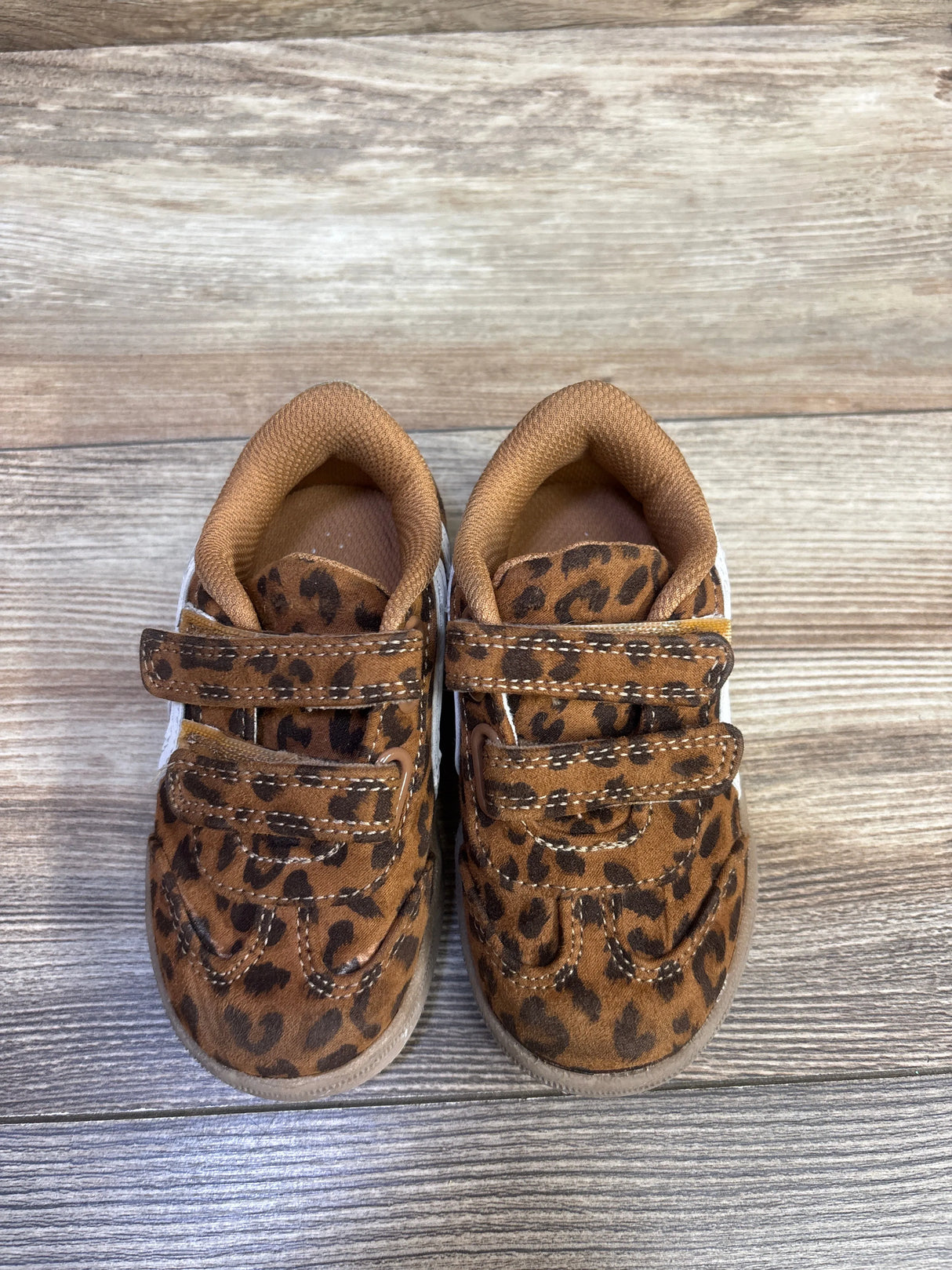 Cat & Jack Dakota Retro Court Sneakers Brown sz 7c
