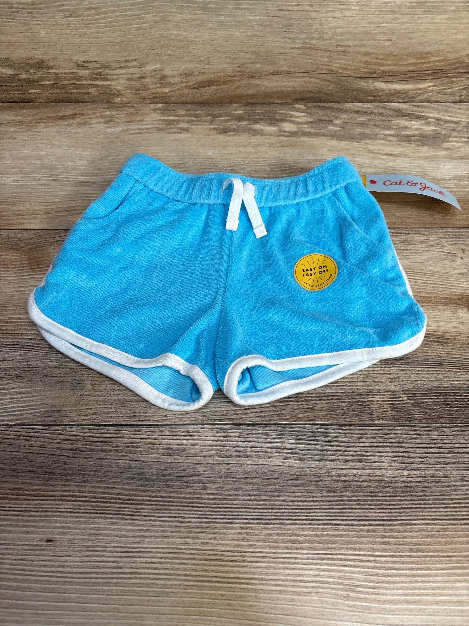 NEW Cat & Jack Terry Cloth Drawstring Shorts Blue sz 2T - Me n Mommy To Be