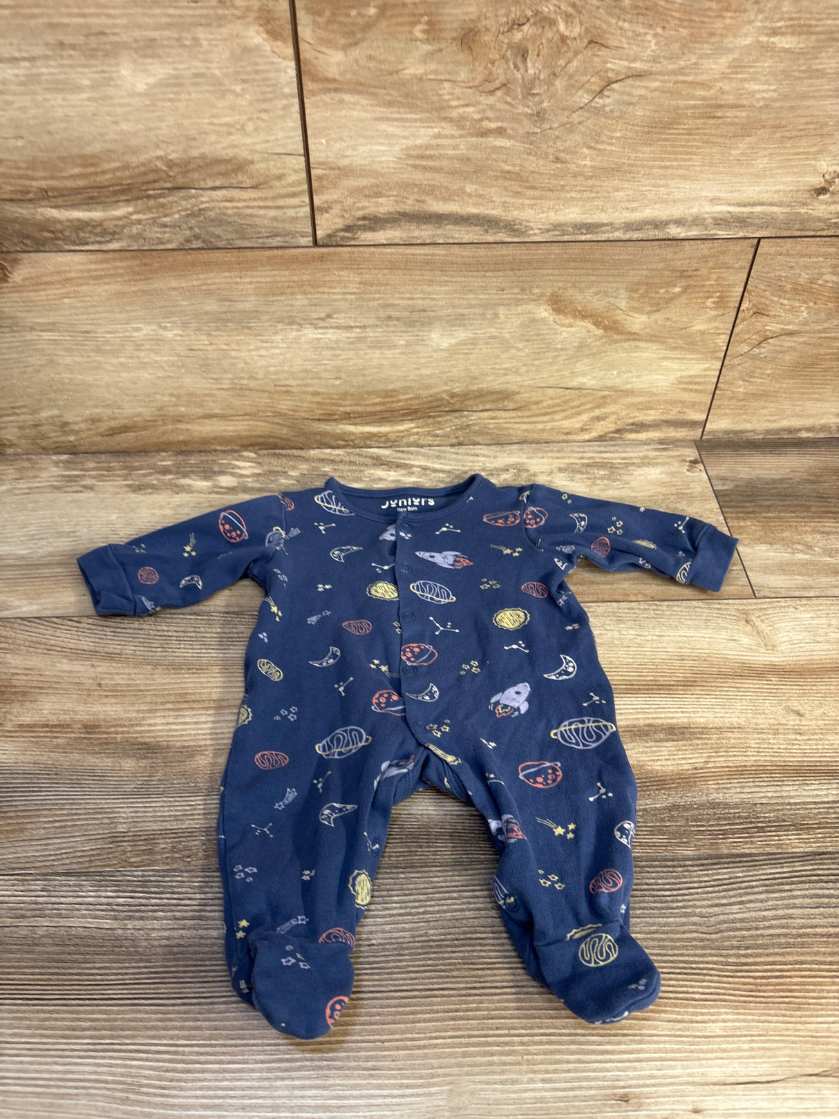 Juniors Snap Sleeper Blue sz Newborn