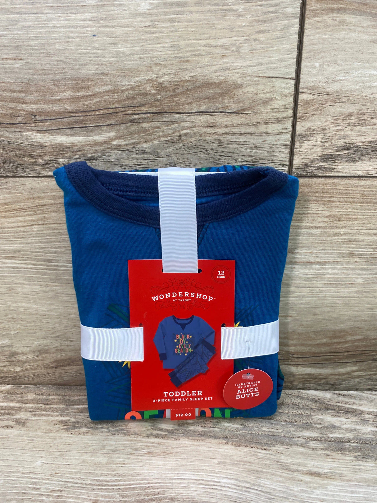 NEW Wondershop Black Joy Every Season Pajama Set Blue sz 12m - Me n Mommy To Be