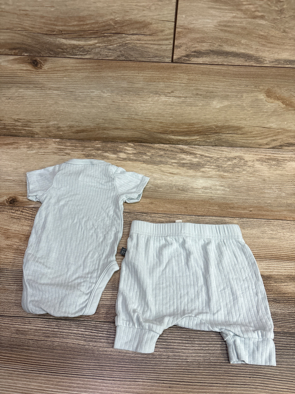 Modern Moments 2pc Viscose Bodysuit & Pants Set Mint Green sz Newborn