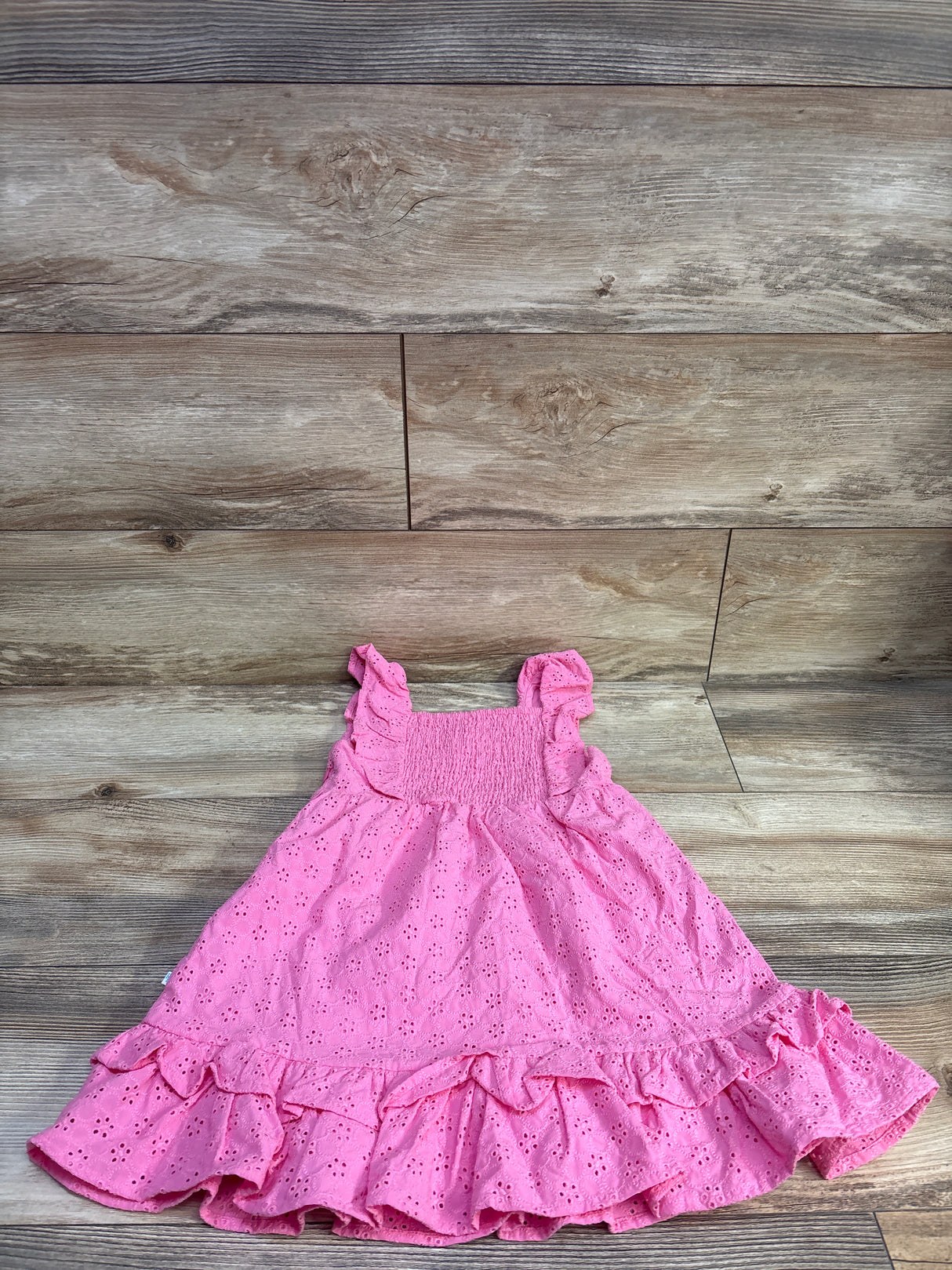 NEW Posh P. Eyelet Dress in Aurora Pink sz 5-6T