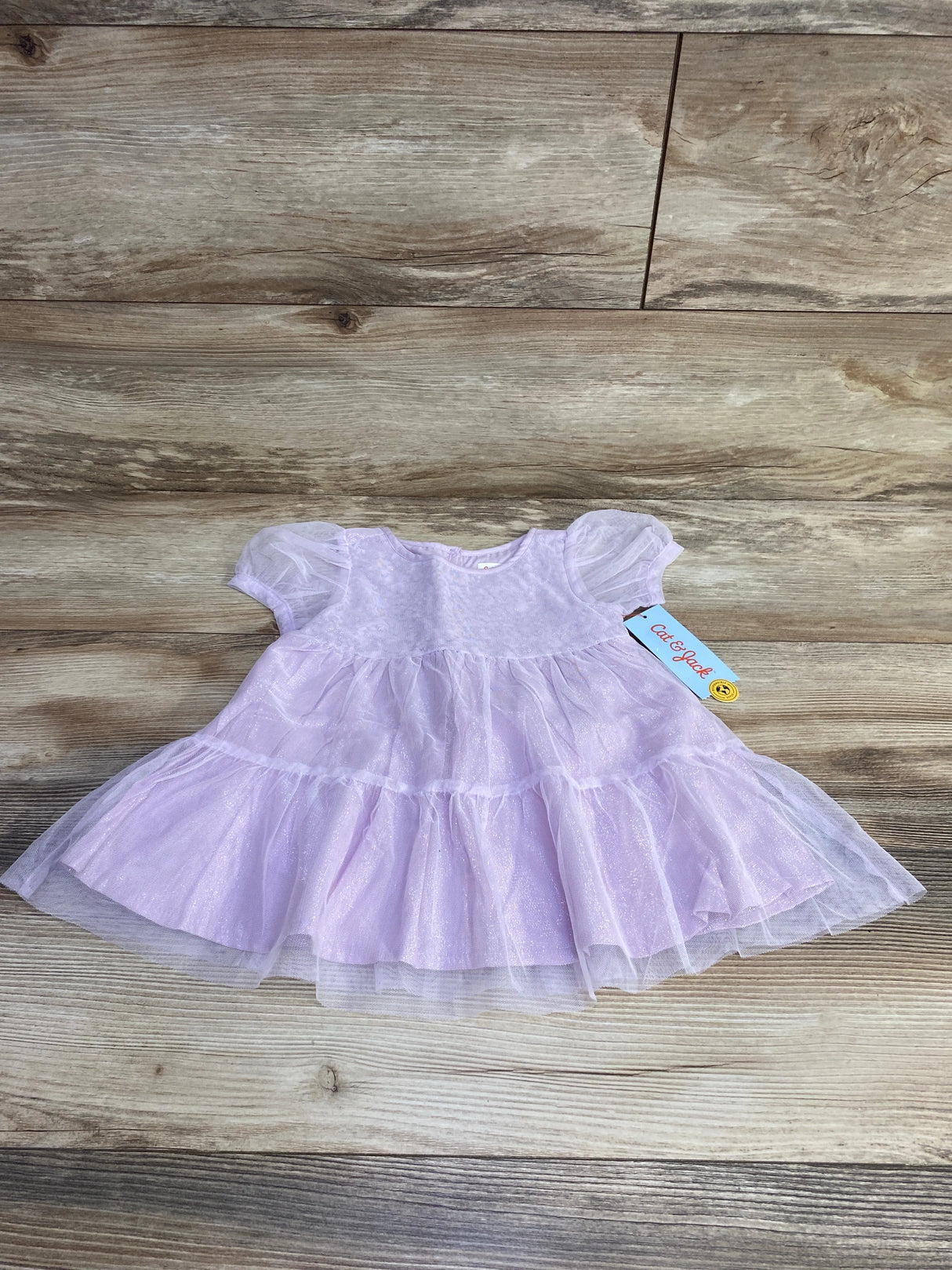 NEW Cat & Jack Tulle Overlay Dress & Bloomers Purple sz 12m - Me n Mommy To Be