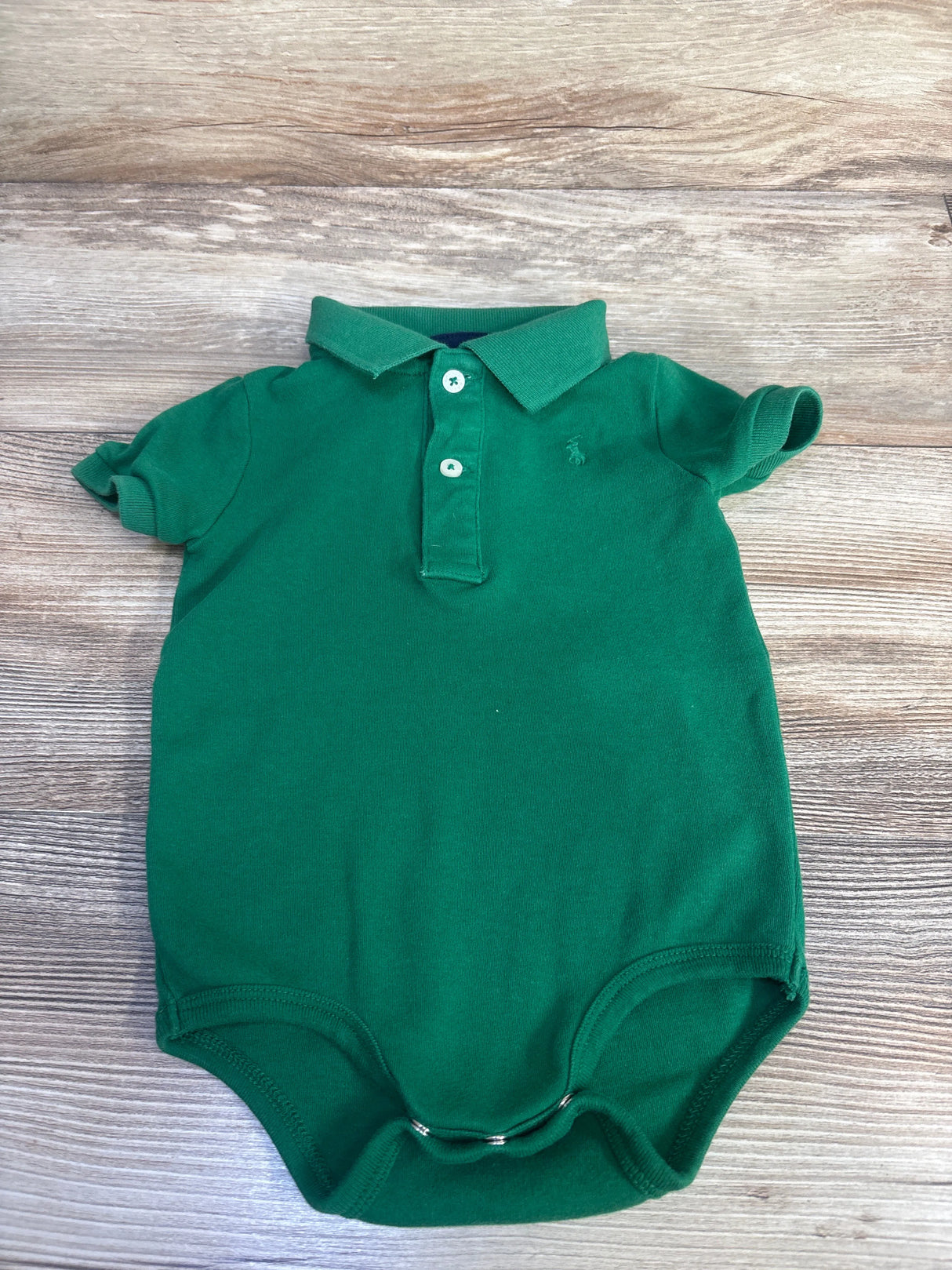 Ralph Lauren Polo Bodysuit Green sz 9m