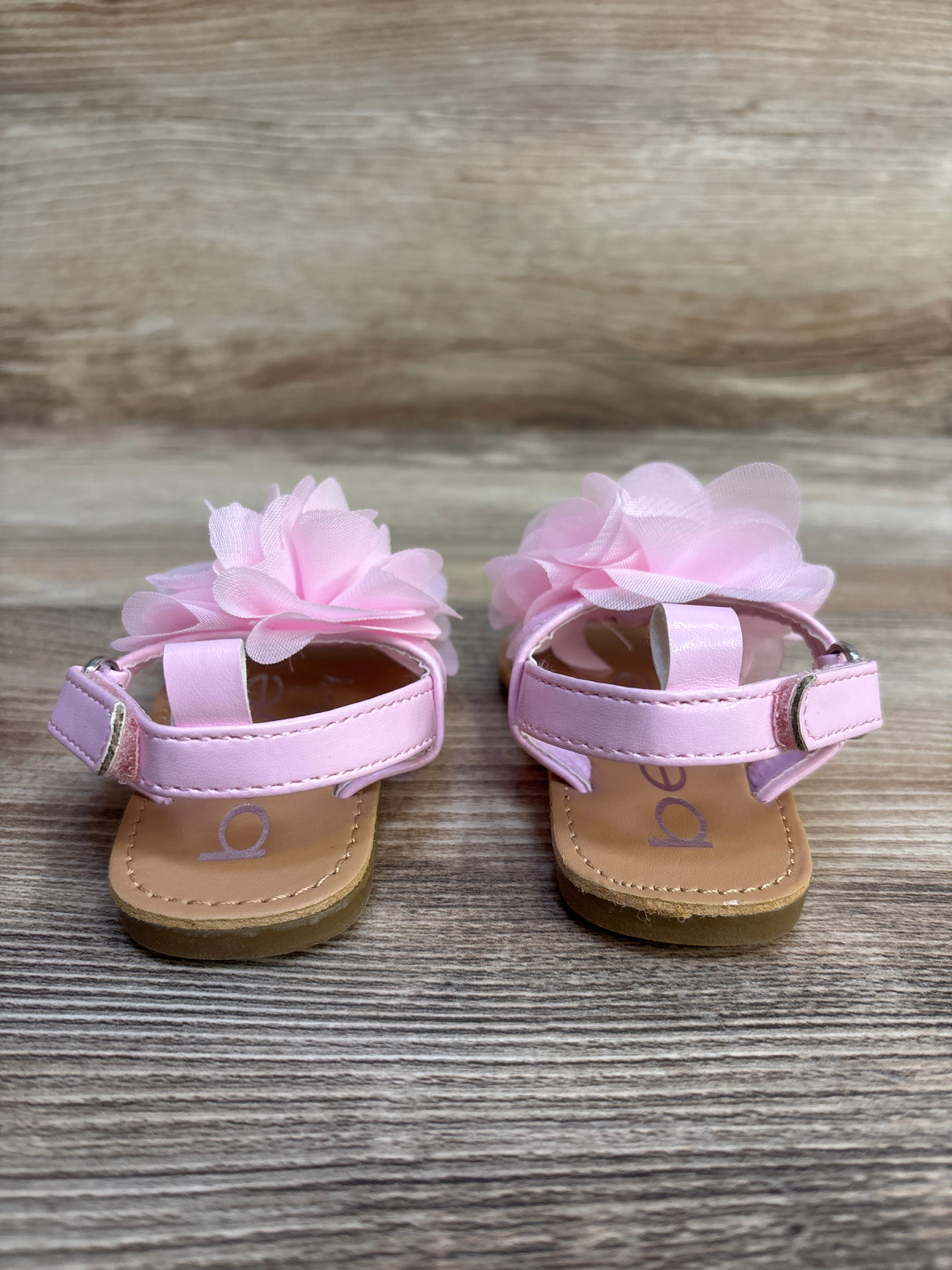 Bebe Baby Chiffon Flower Sandals Pink sz 2c - Me n Mommy To Be