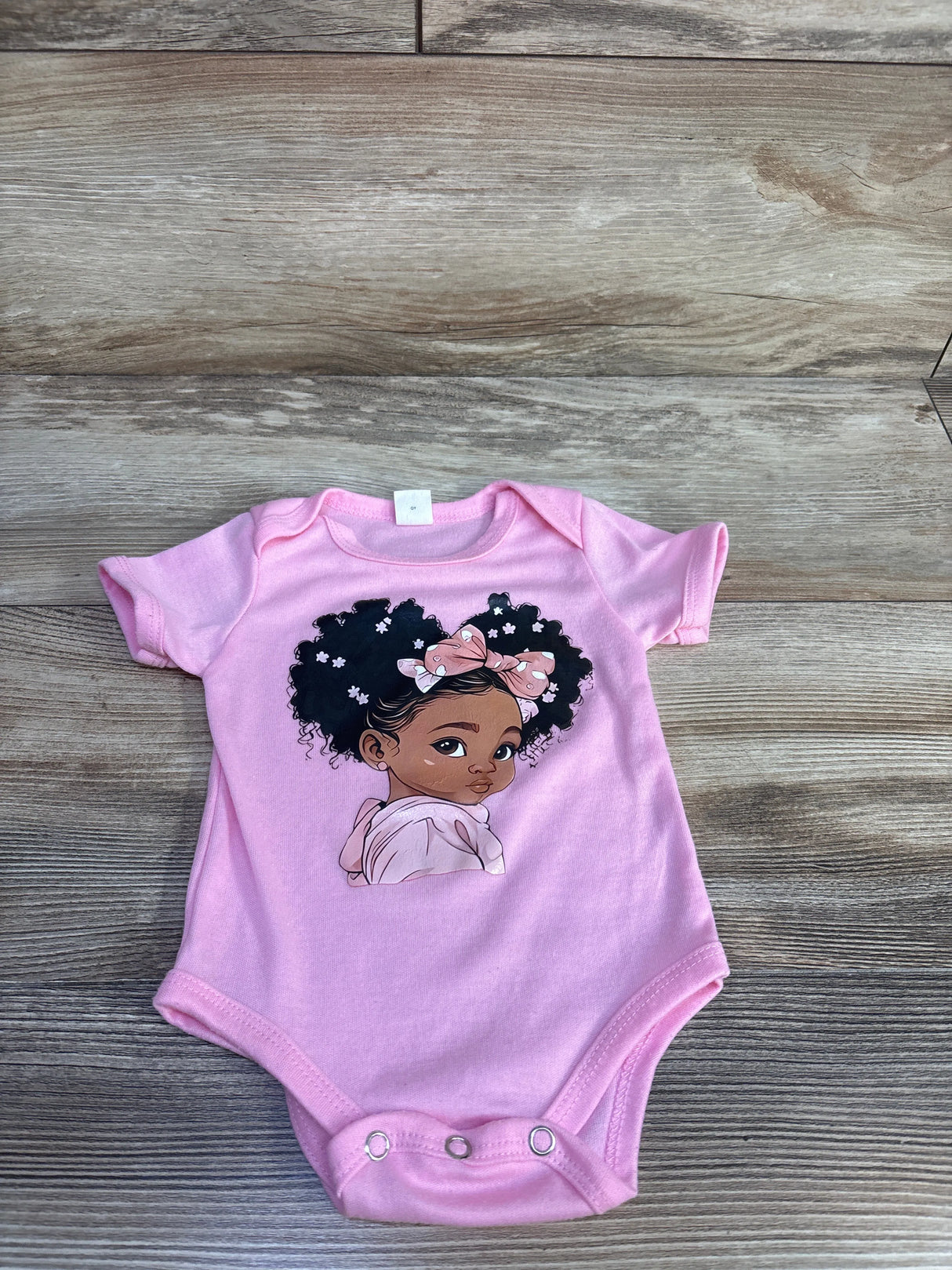 Shein Short Sleeve Girl Bodysuit Pink sz 1-3m