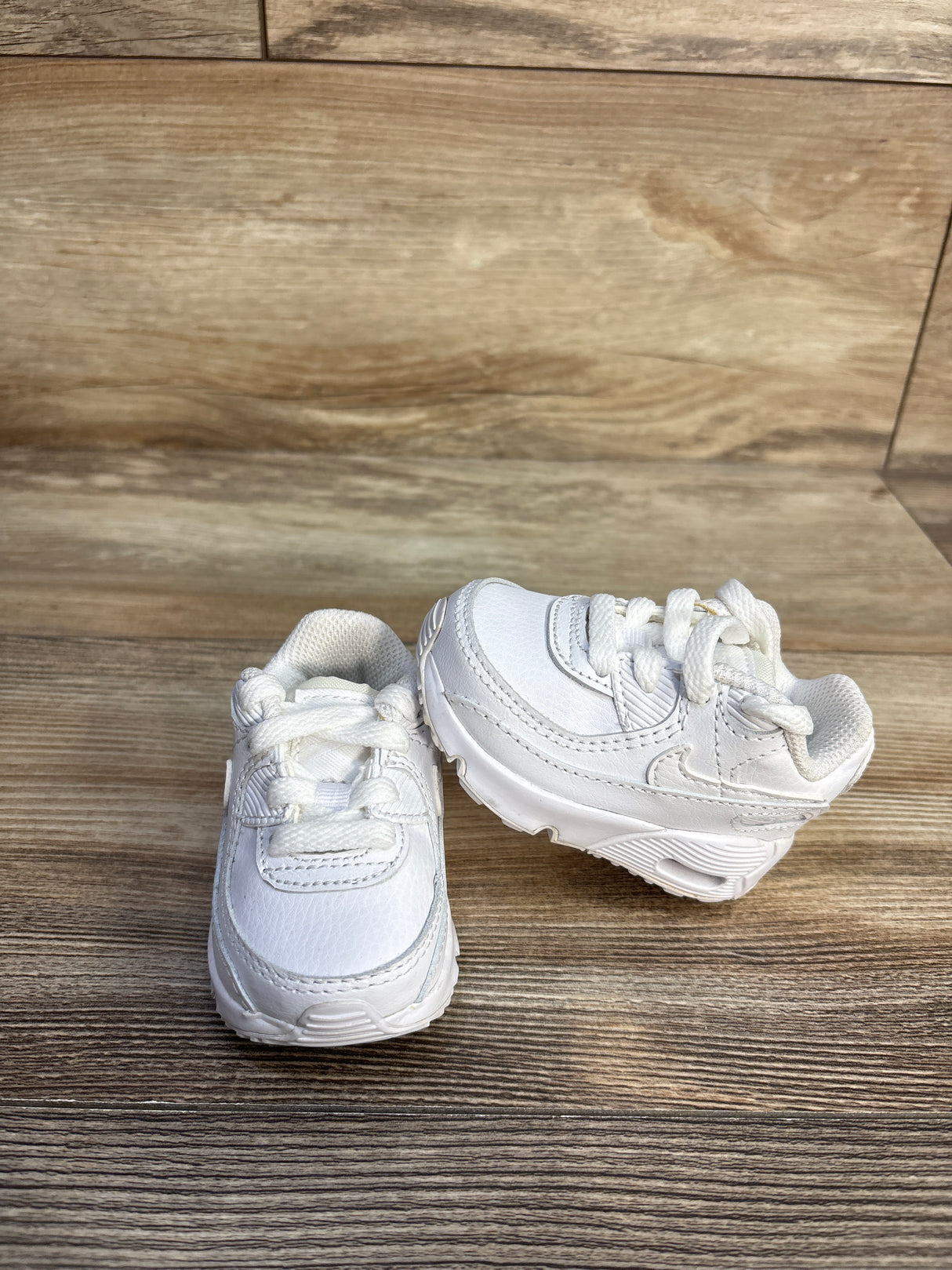 Nike Air Max 90 TD 'Triple White' Sneakers sz 2c