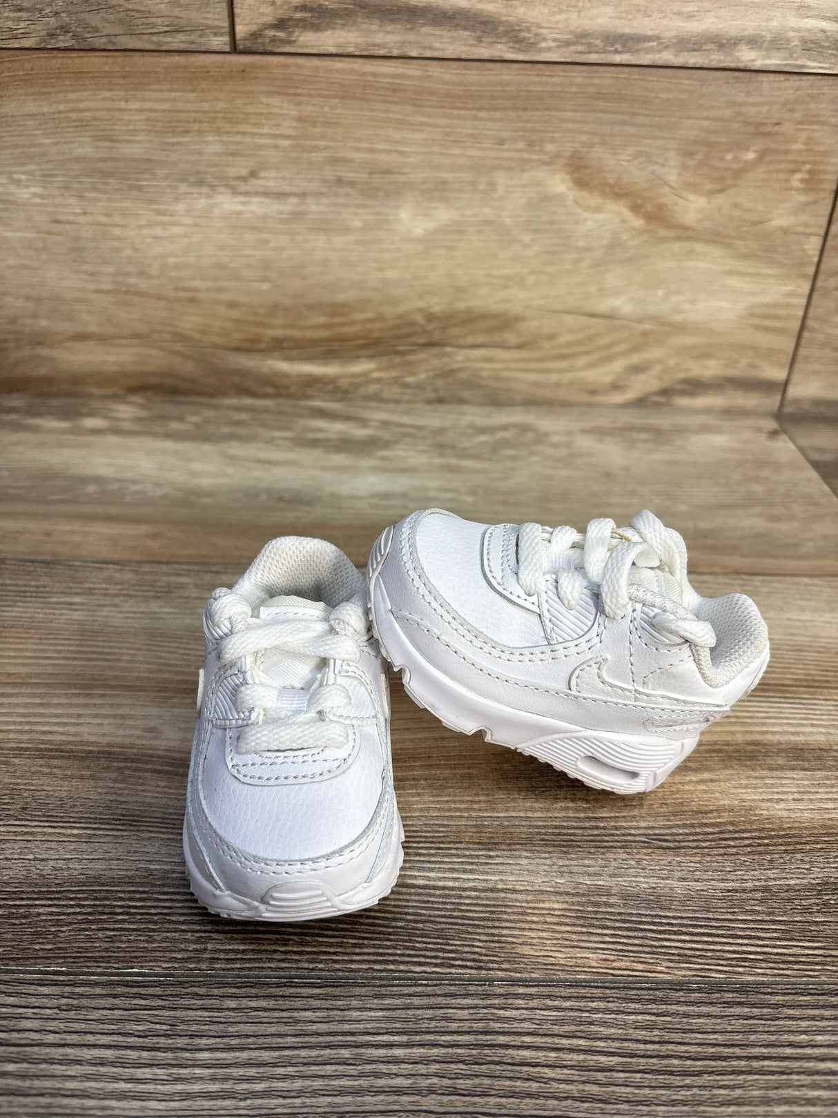 Nike Air Max 90 TD 'Triple White' Sneakers sz 2c