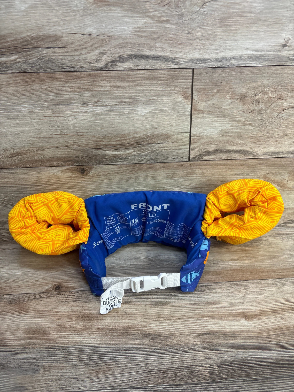 Puddle Jumper Floating Life Jacket, Blue/Orange 33-55lbs