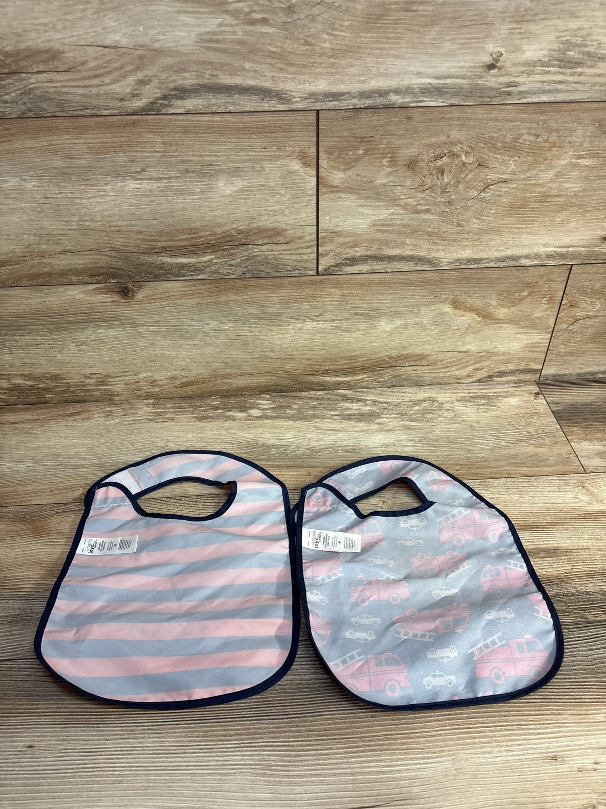Simple Joys Waterproof Bibs w/ Crumb Catcher, Blue 2pk