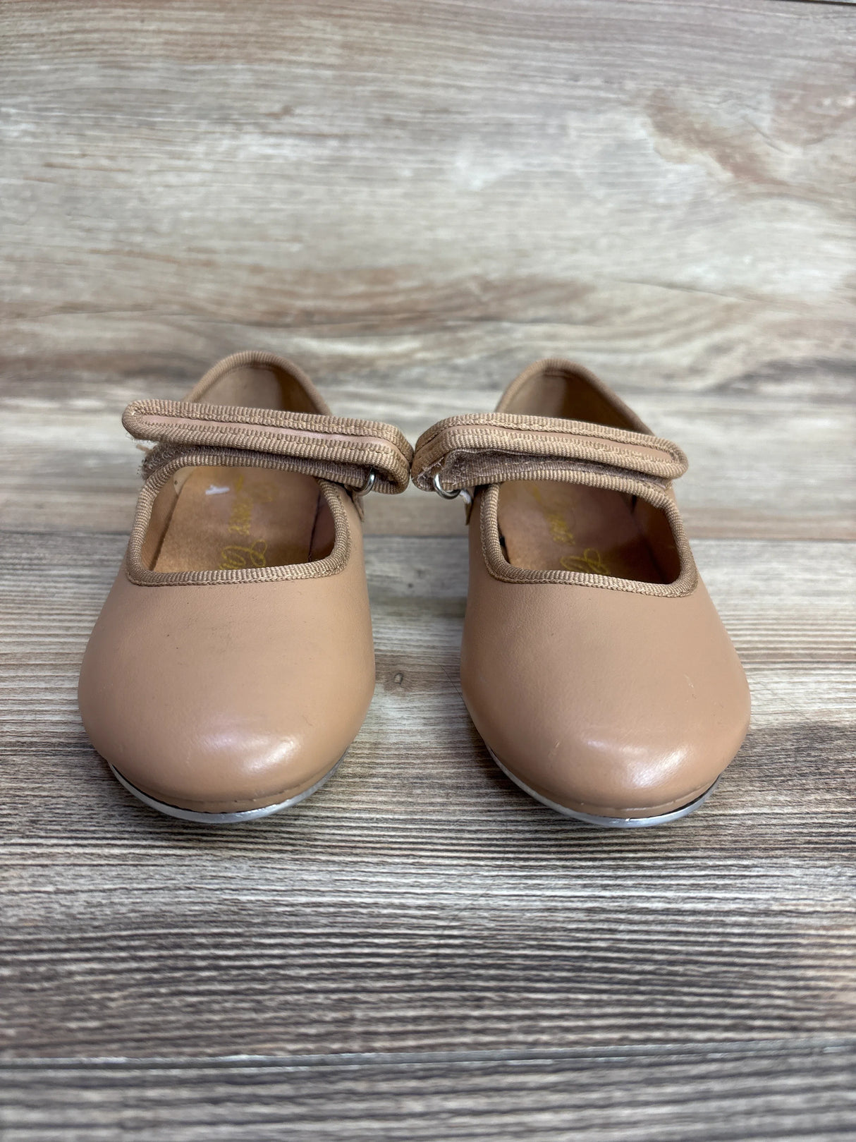 Dance Class Tap Shoes Tan sz 9c