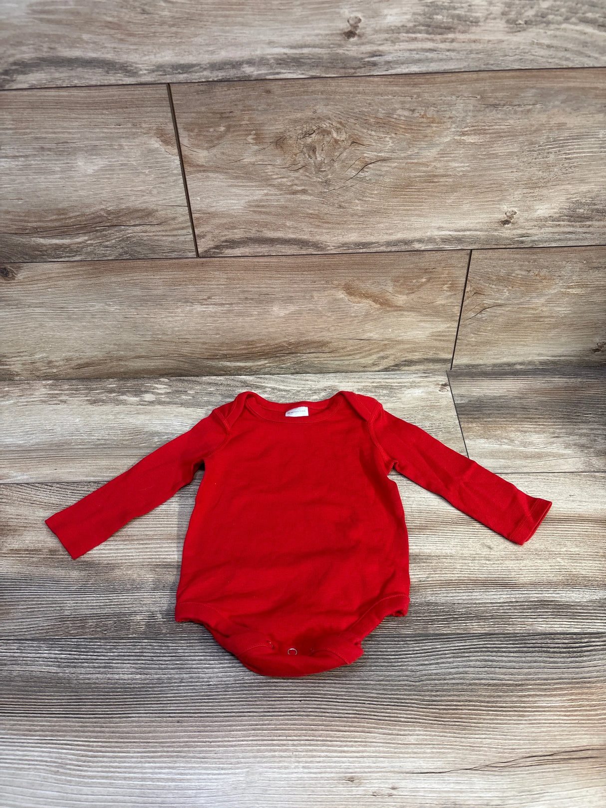 Hanna Andersson Long Sleeve Bodysuit Red sz 6-12m