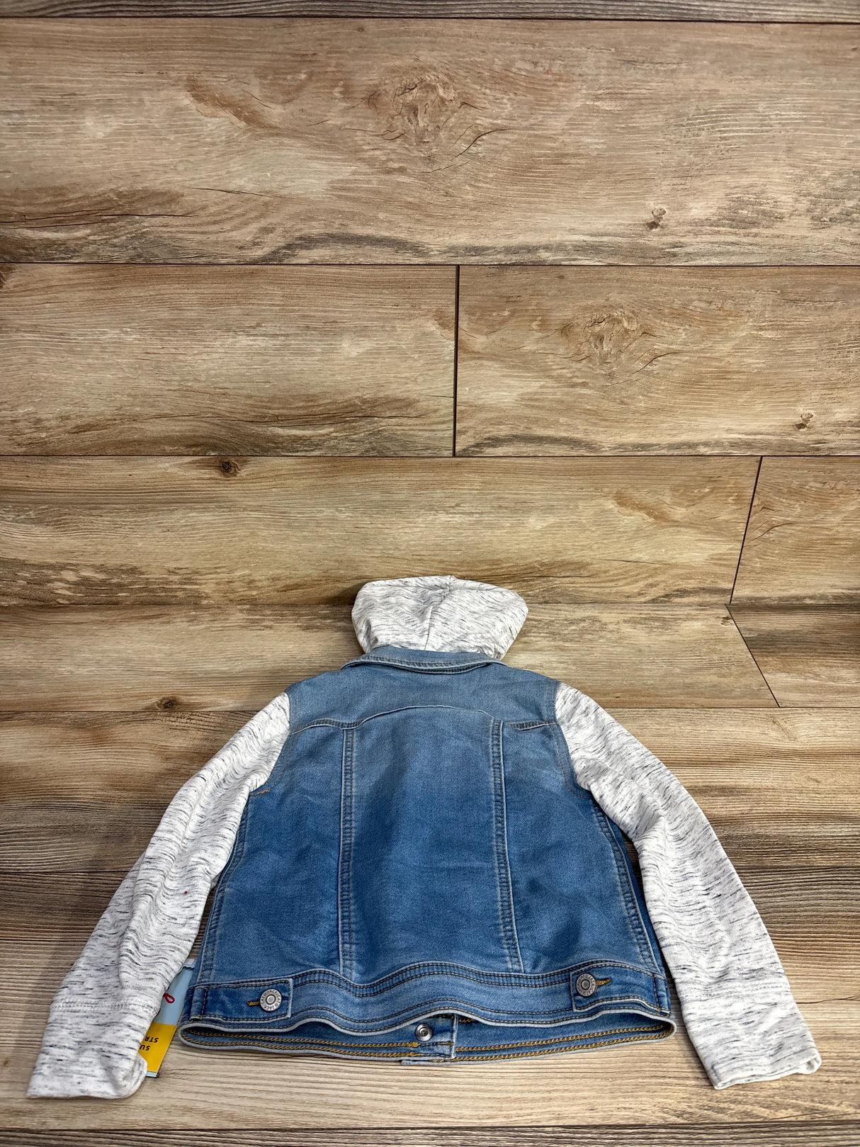 NEW Cat & Jack Hooded Medium Wash Denim Jacket Grey sz 5T