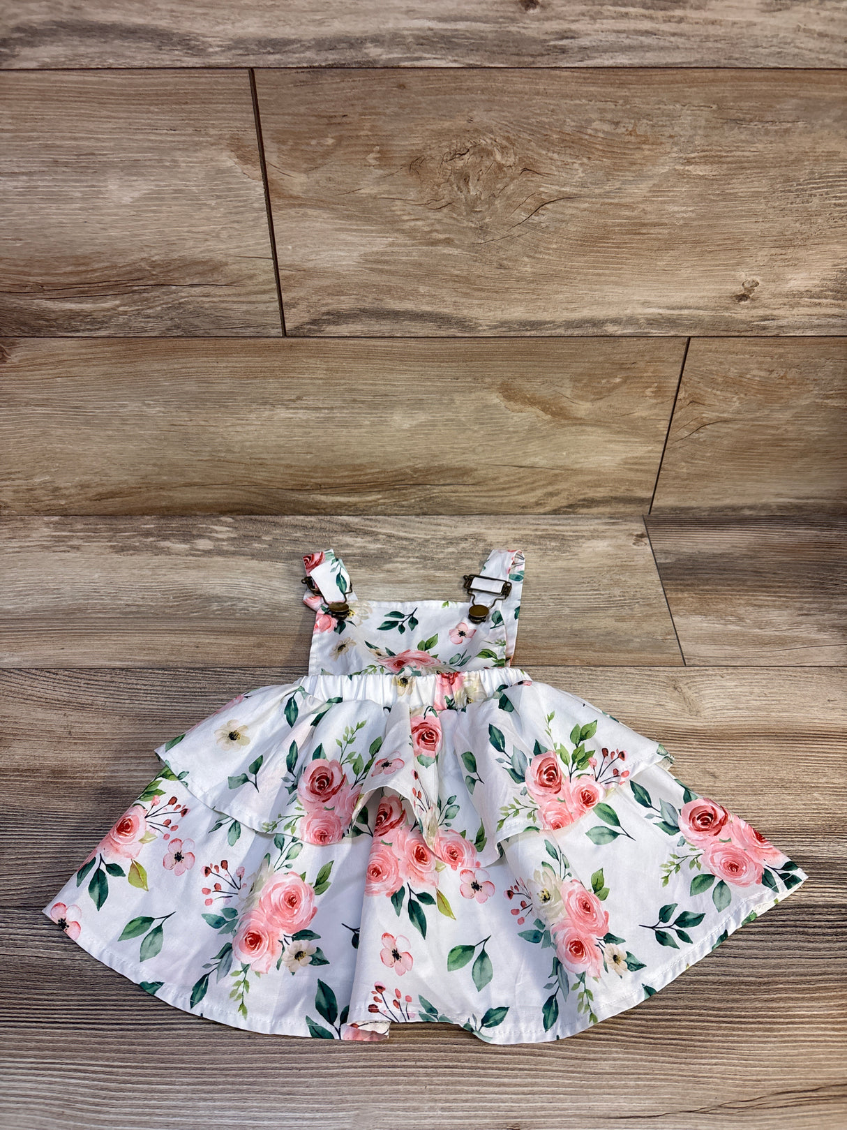 Floral Skirtall Jumper White sz 6-12m