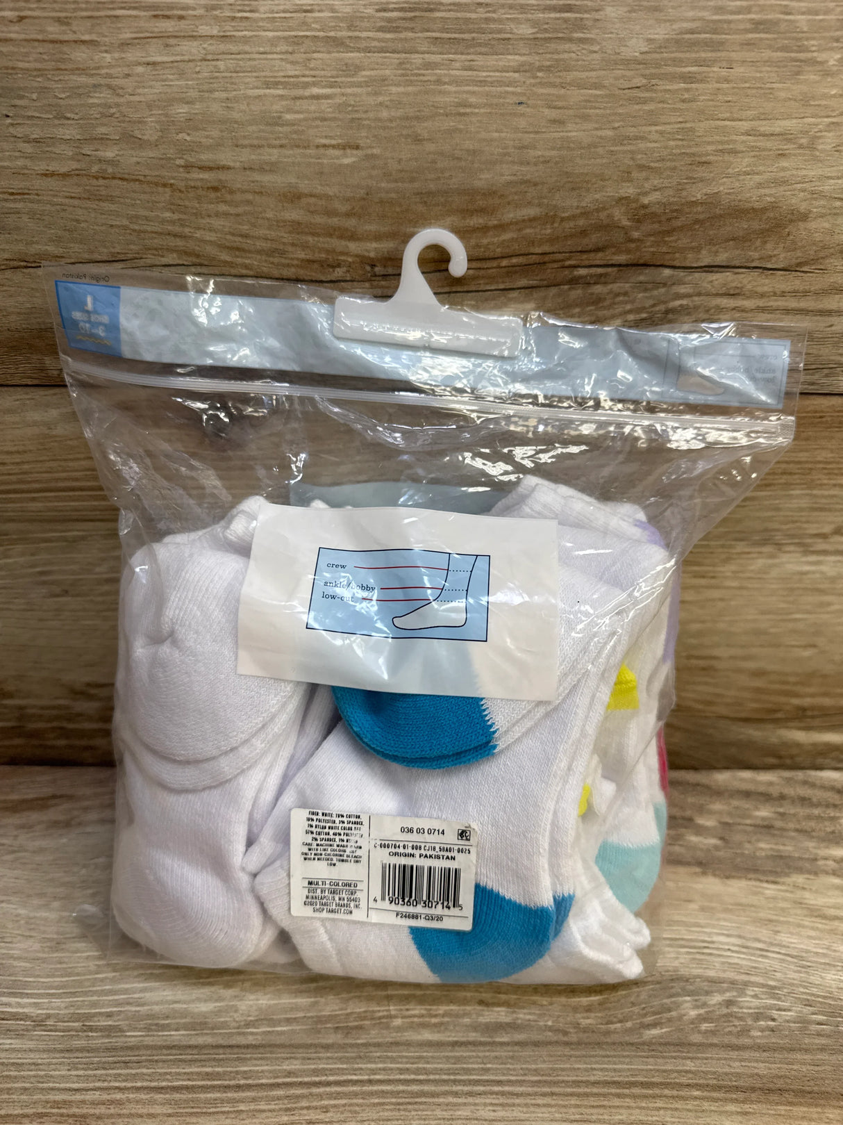 NEW Cat & Jack Low-Cut Socks 10pk sz L/3-10Y