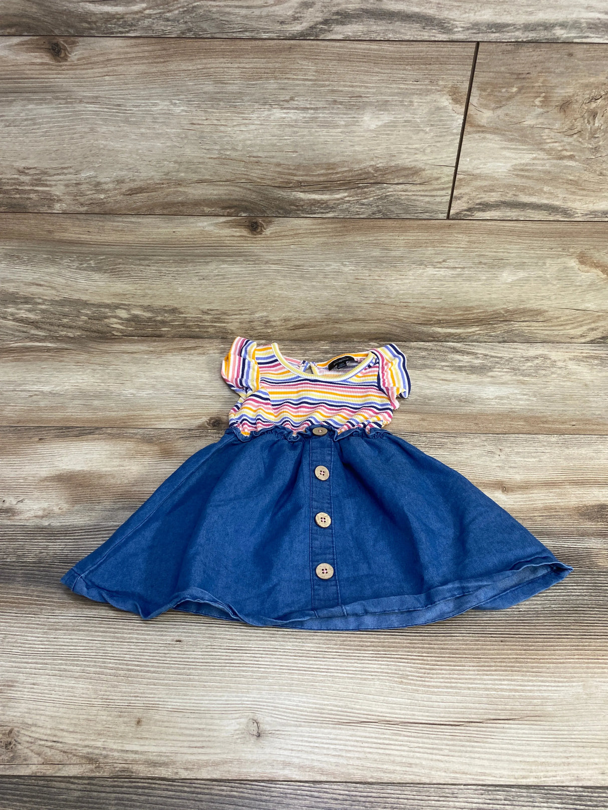 Picapino Striped Dress Pink sz 12m - Me n Mommy To Be