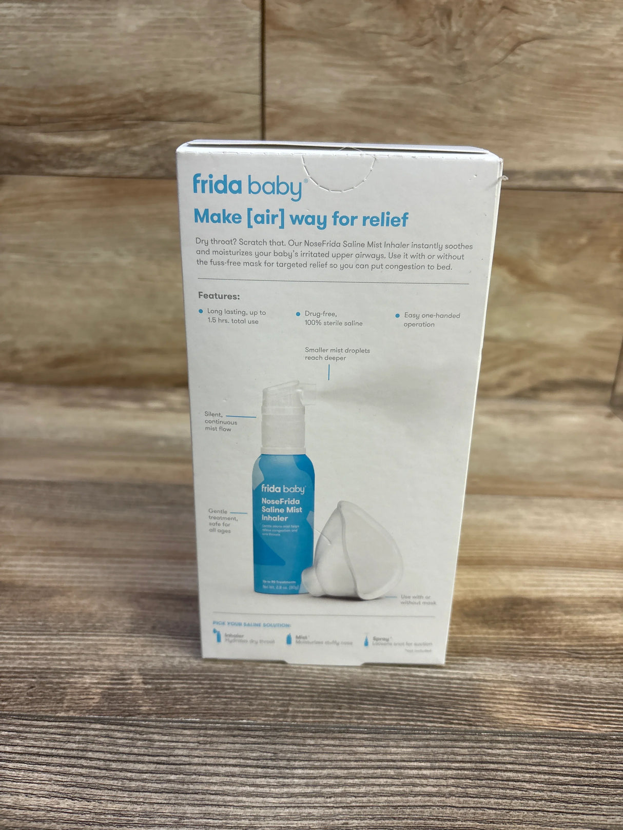 NEW Frida Baby NoseFrida Saline Mist Nasal Inhaler