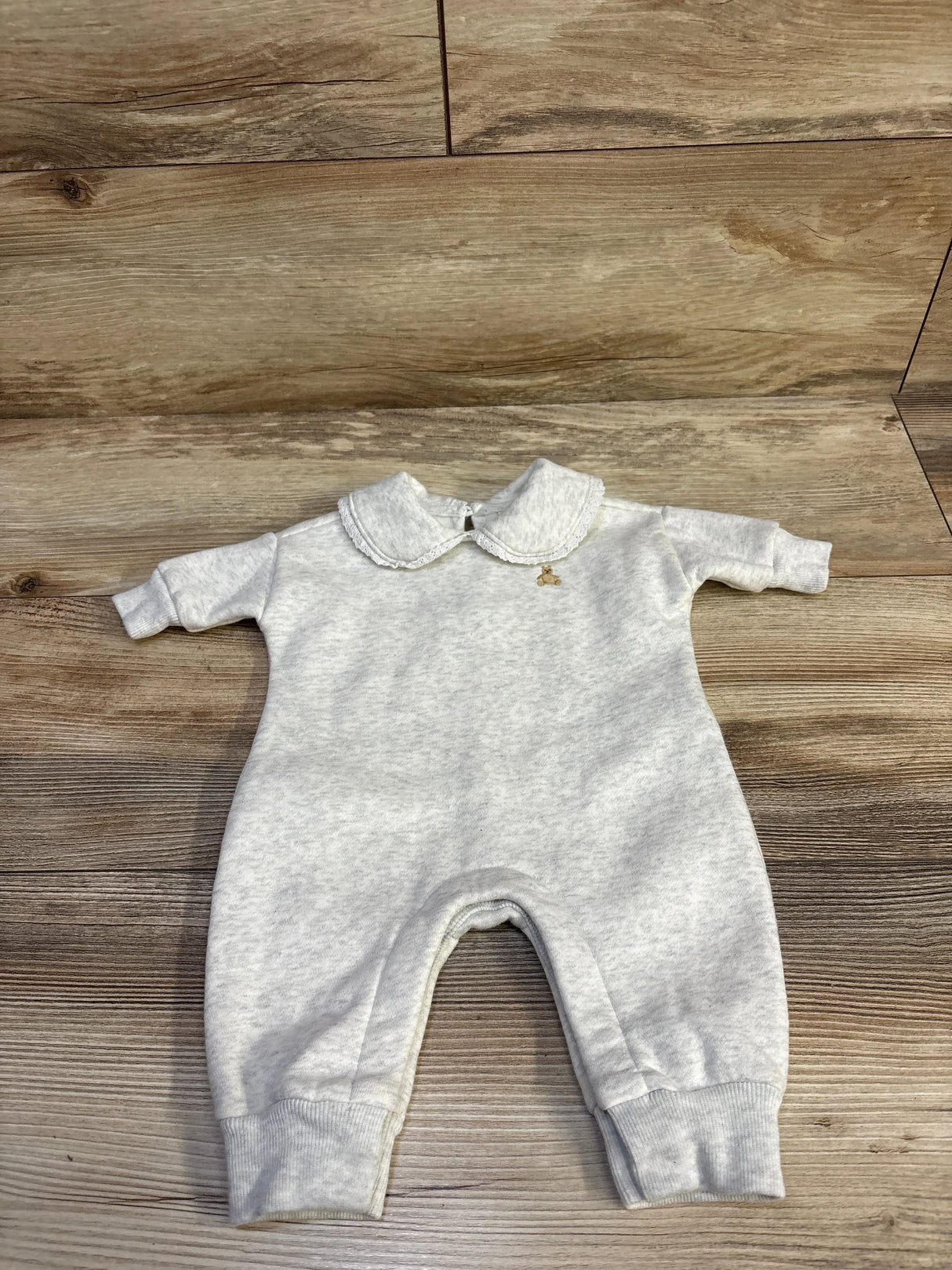 Baby Gap Collared Fleece Jumpsuit Grey sz Newborn