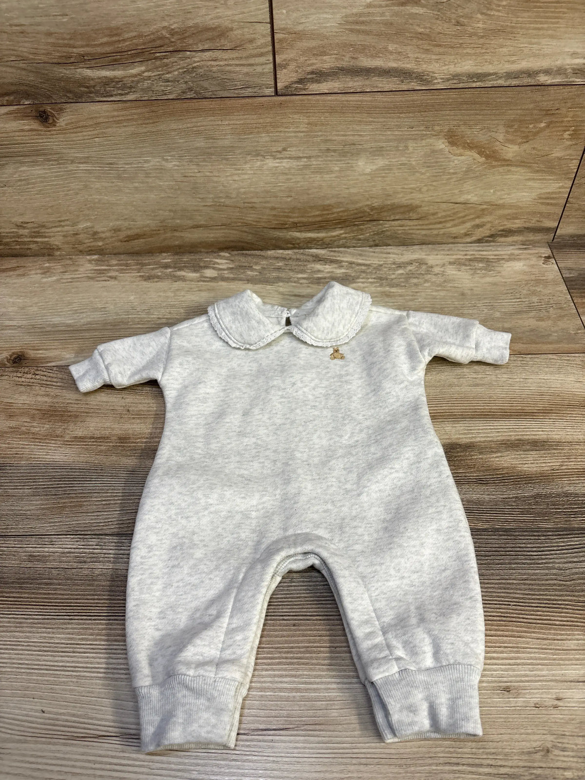 Baby Gap Collared Fleece Jumpsuit Grey sz Newborn