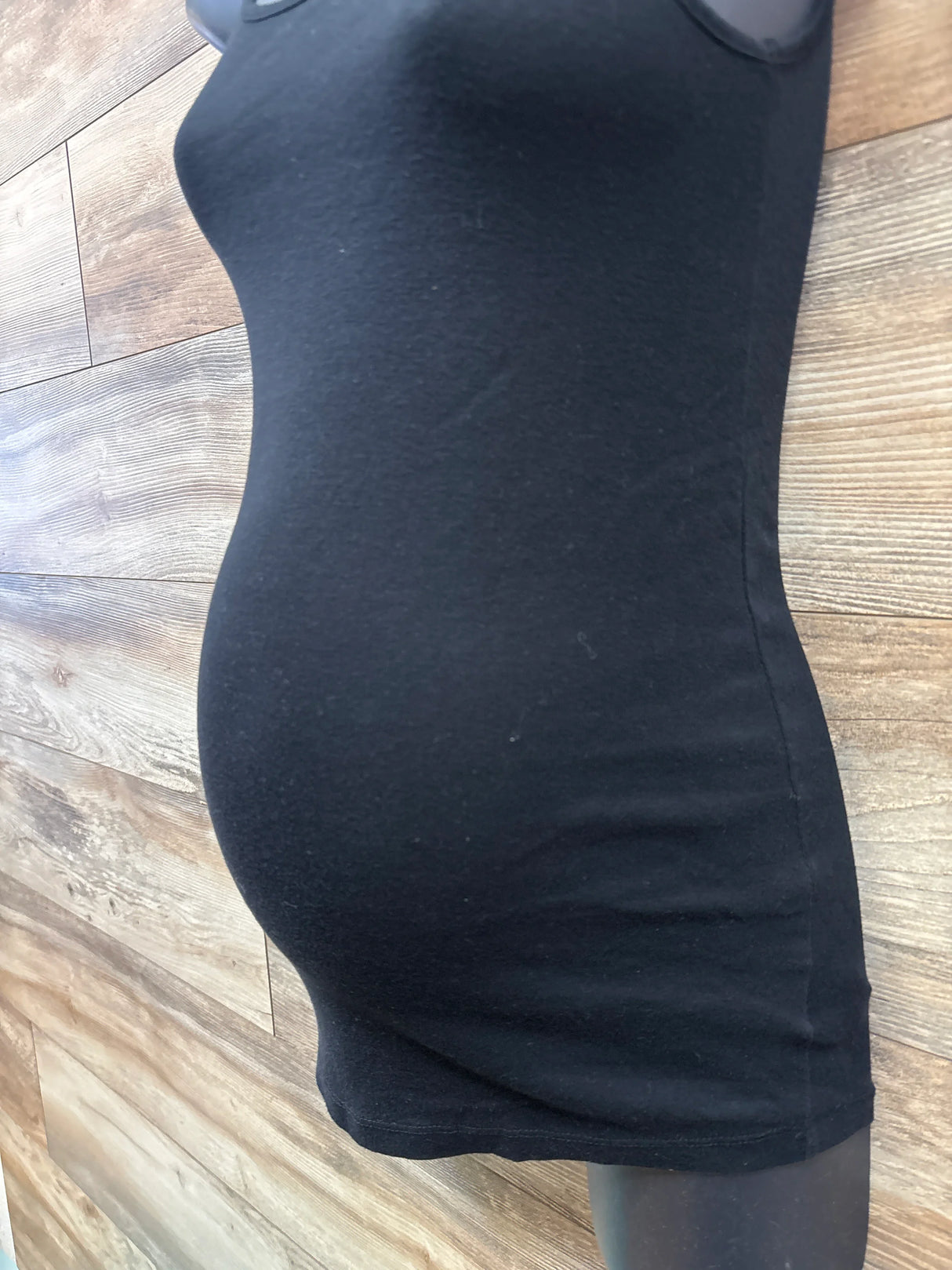 Isabel Maternity Ruched Tank Black sz Small