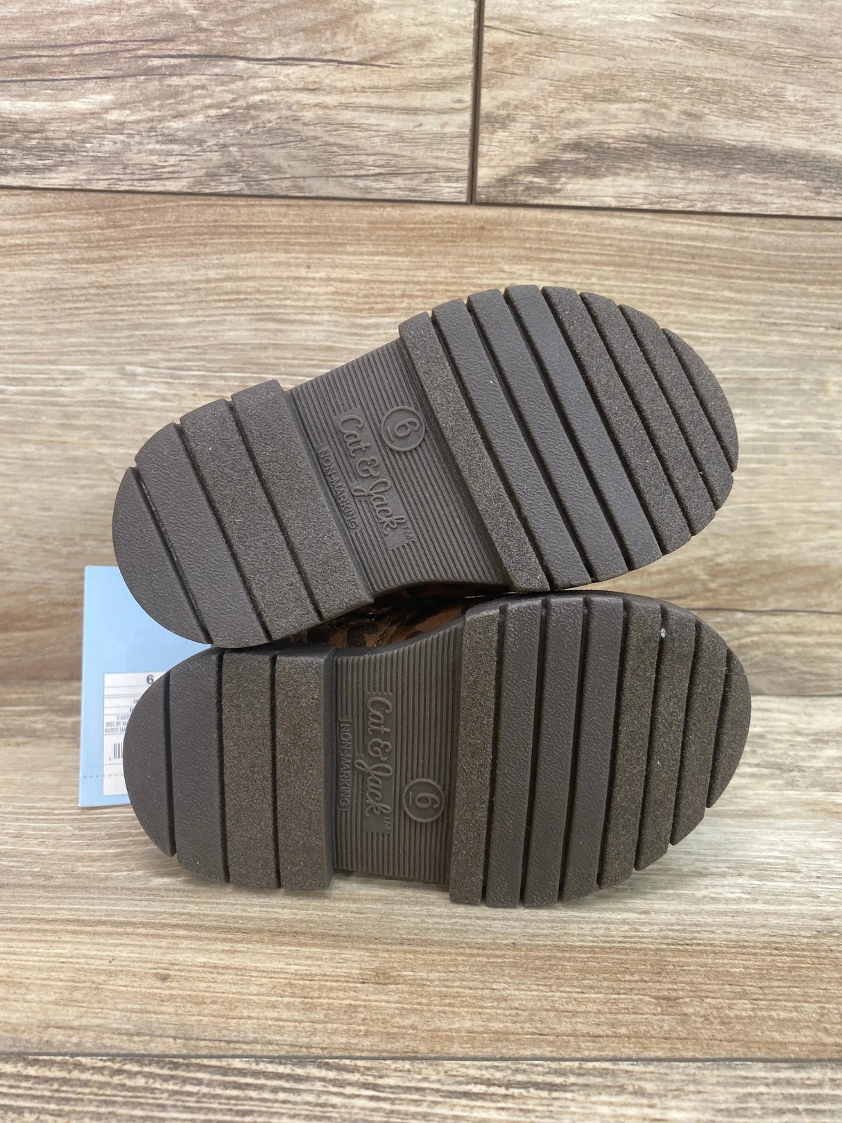 NEW Cat & Jack Toddler Girls' Amaya Zipper Leopard Print Combat Boots Brown Sz 6c - Me n Mommy To Be