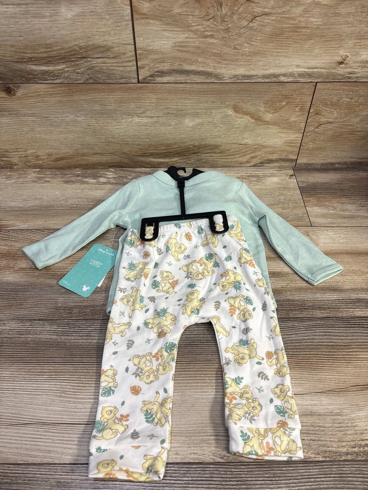 NEW Disney Baby 3pc The Lion King Kimono Set Green sz 6/9m
