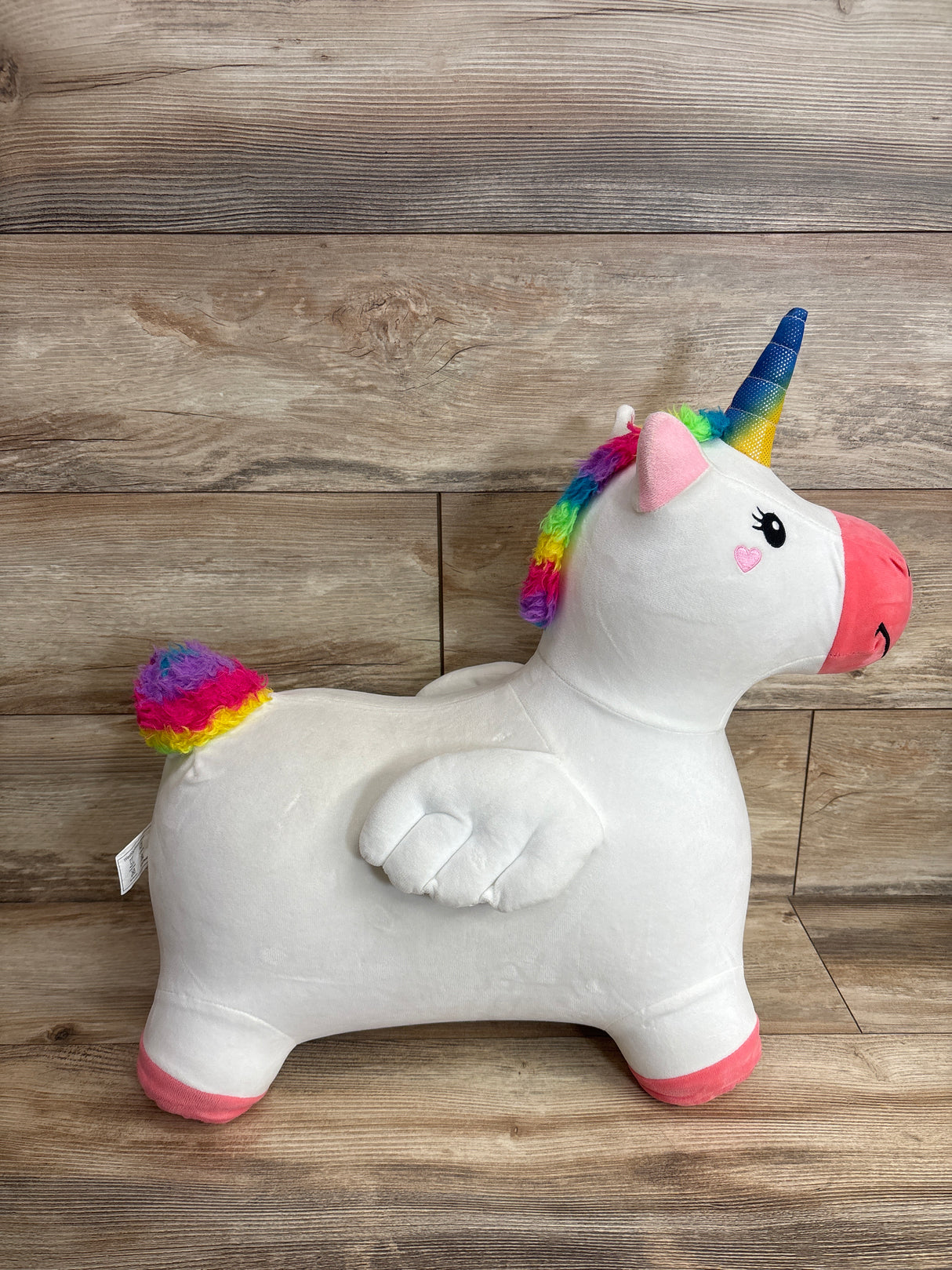 iPlay iLearn Bouncy Pals Hopping Unicorn White