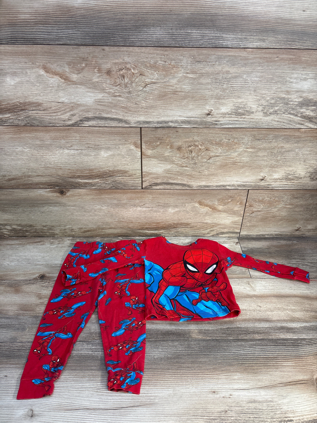 Marvel 2pc Spider-Man Pajama Set Red sz 3T