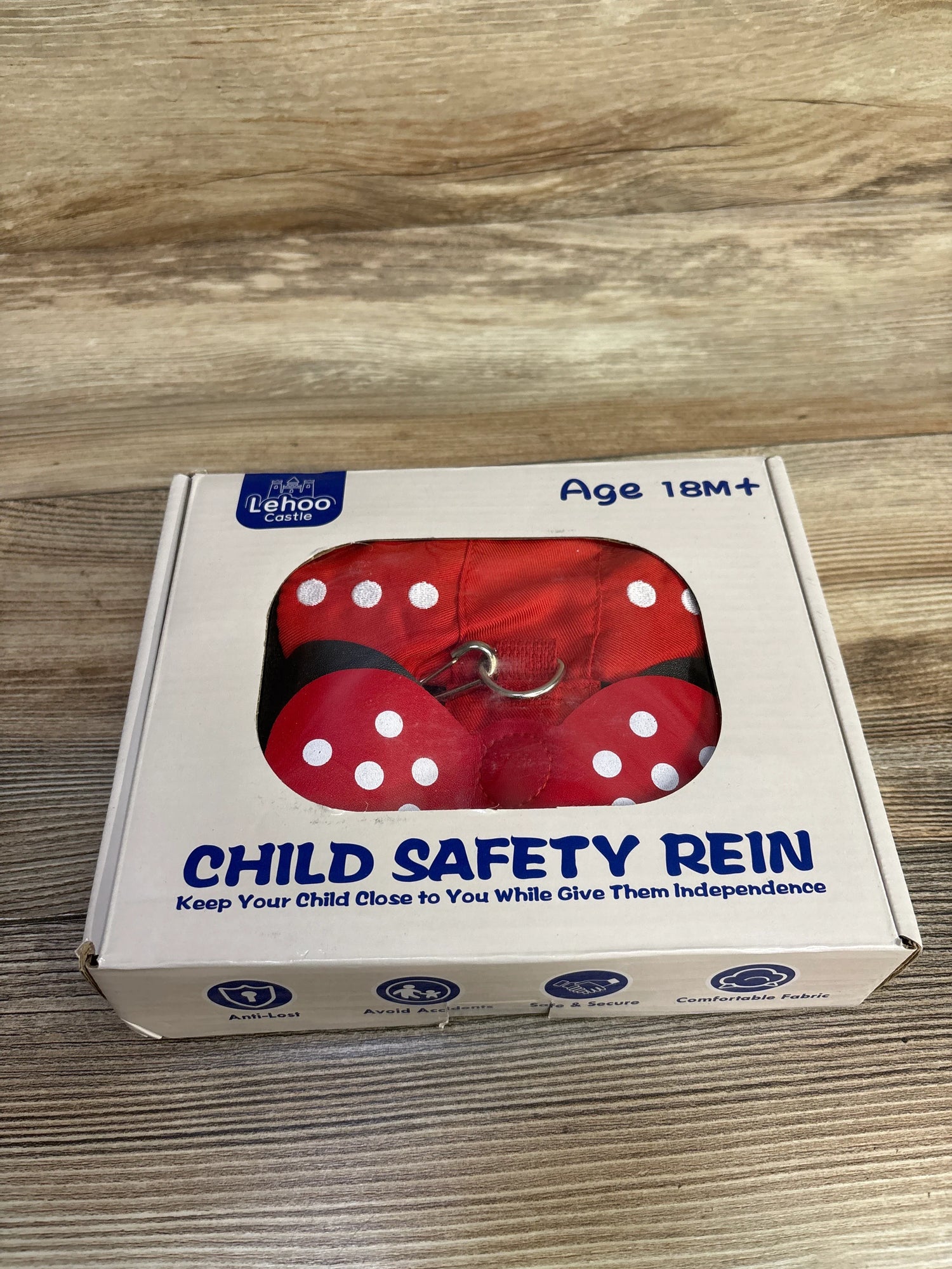 NEW Lehoo Castle Child Safety Rein Safety Harness & Leash - Minnie Mouse