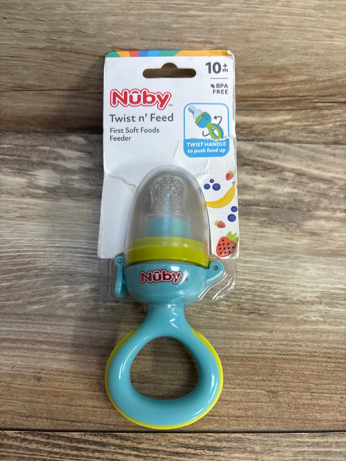 NEW Nuby Twist 'n' Feed First Soft Foods Feeder 10m+
