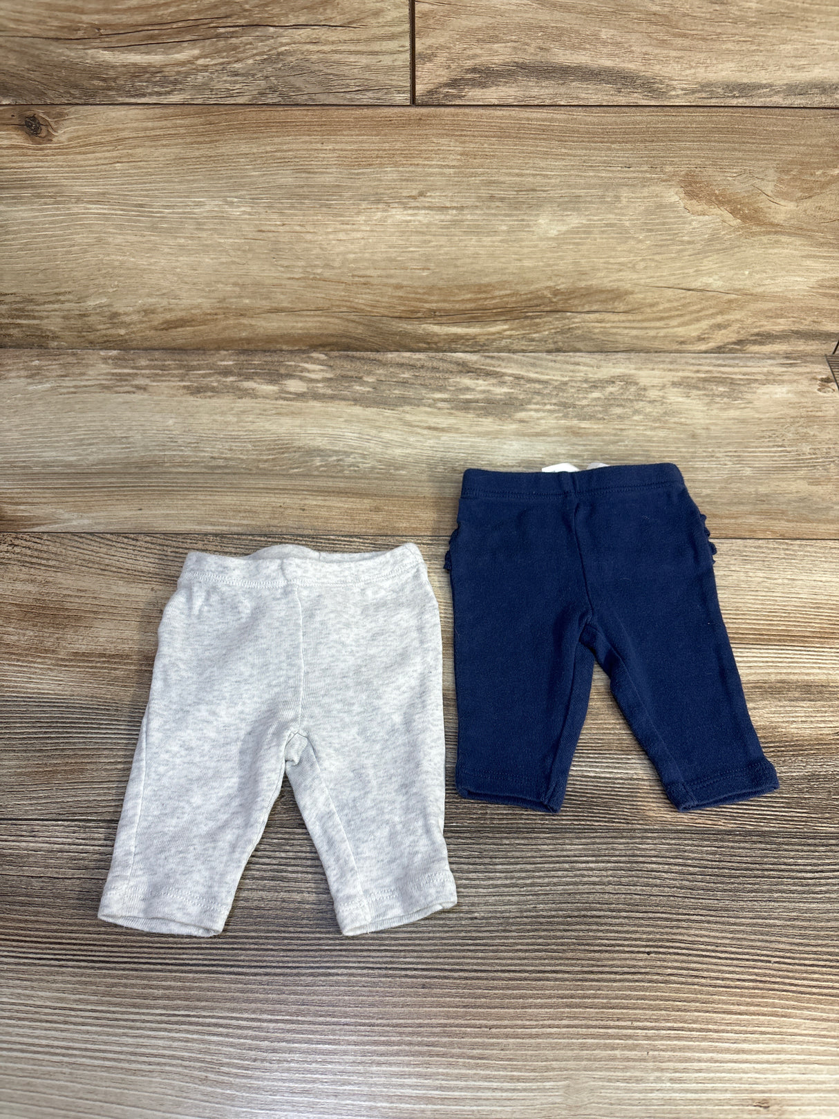 Carter's 2pk Ruffle Pants Grey/Navy sz Newborn