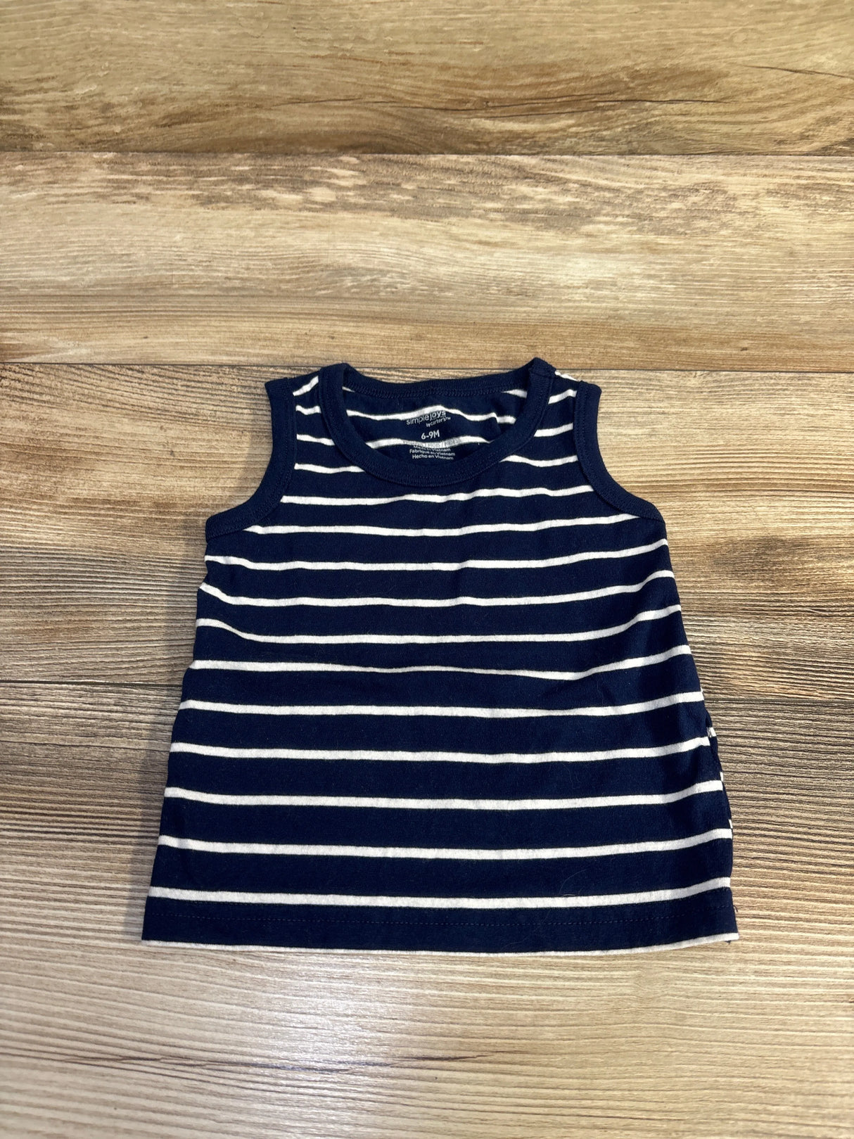 Simple Joys Striped Tank Top Navy sz 6-9m